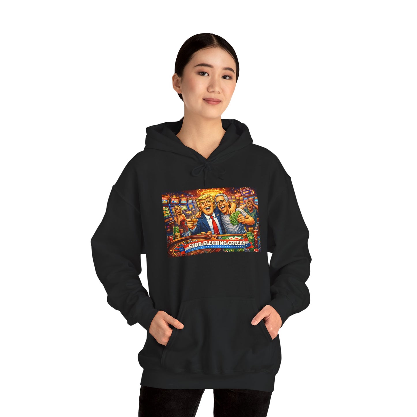 Political Parody Hoodie — 'Stop Blanching Beer' Colorful Satire Design