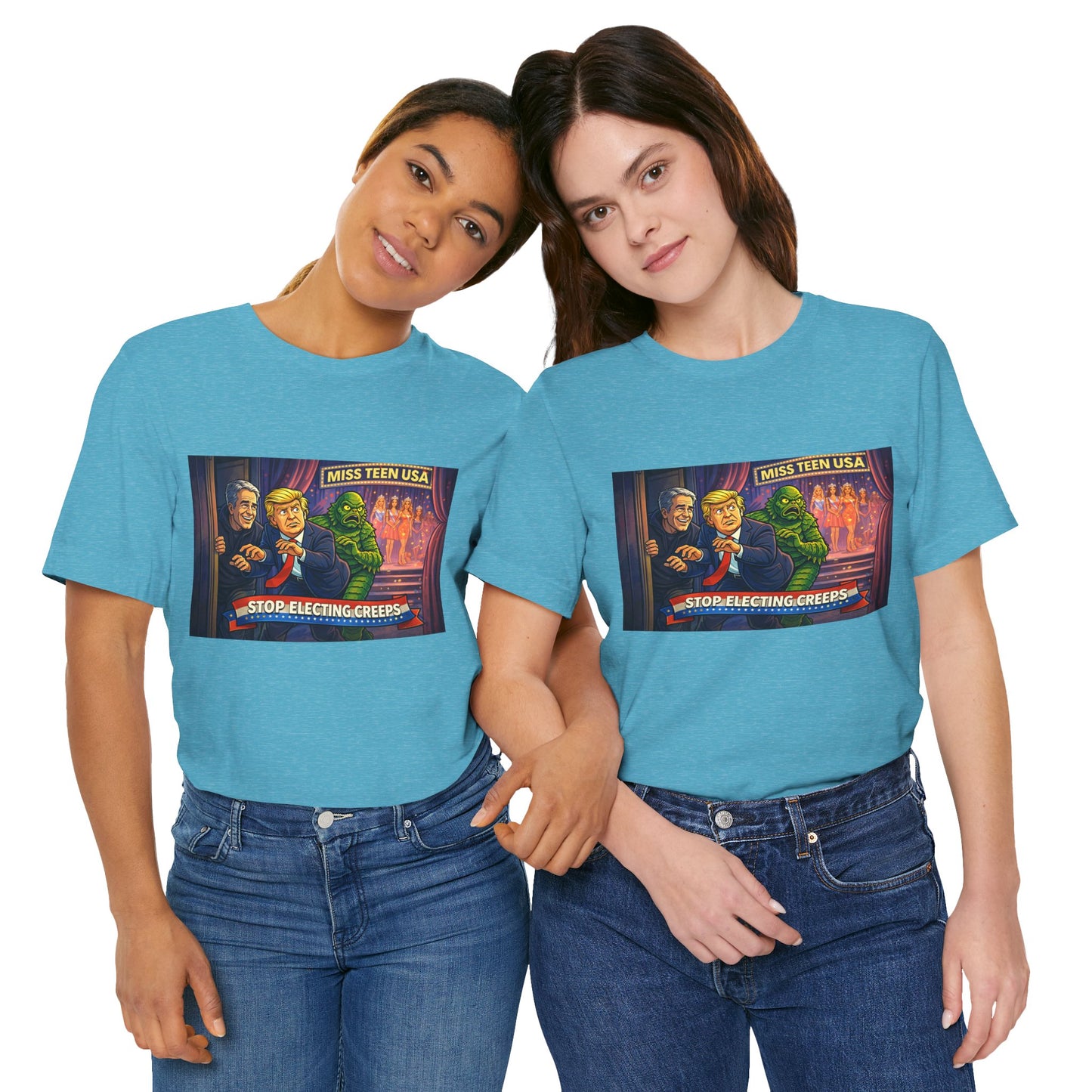 Stop Electing Creeps Tee — Political Satire Graphic Shirt