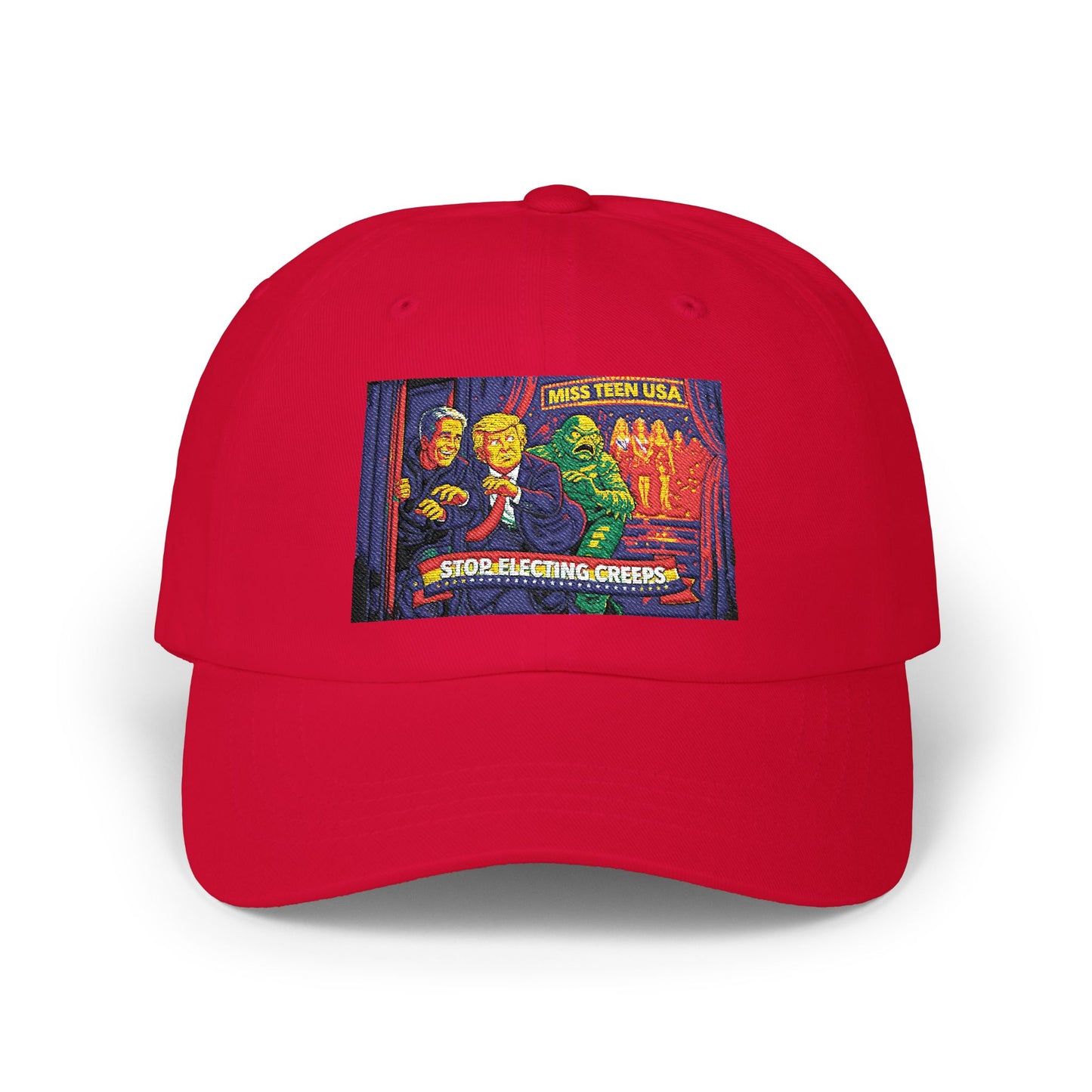Dad Cap — Vintage Horror Movie Poster Patch 'Stop Watching Creeds'
