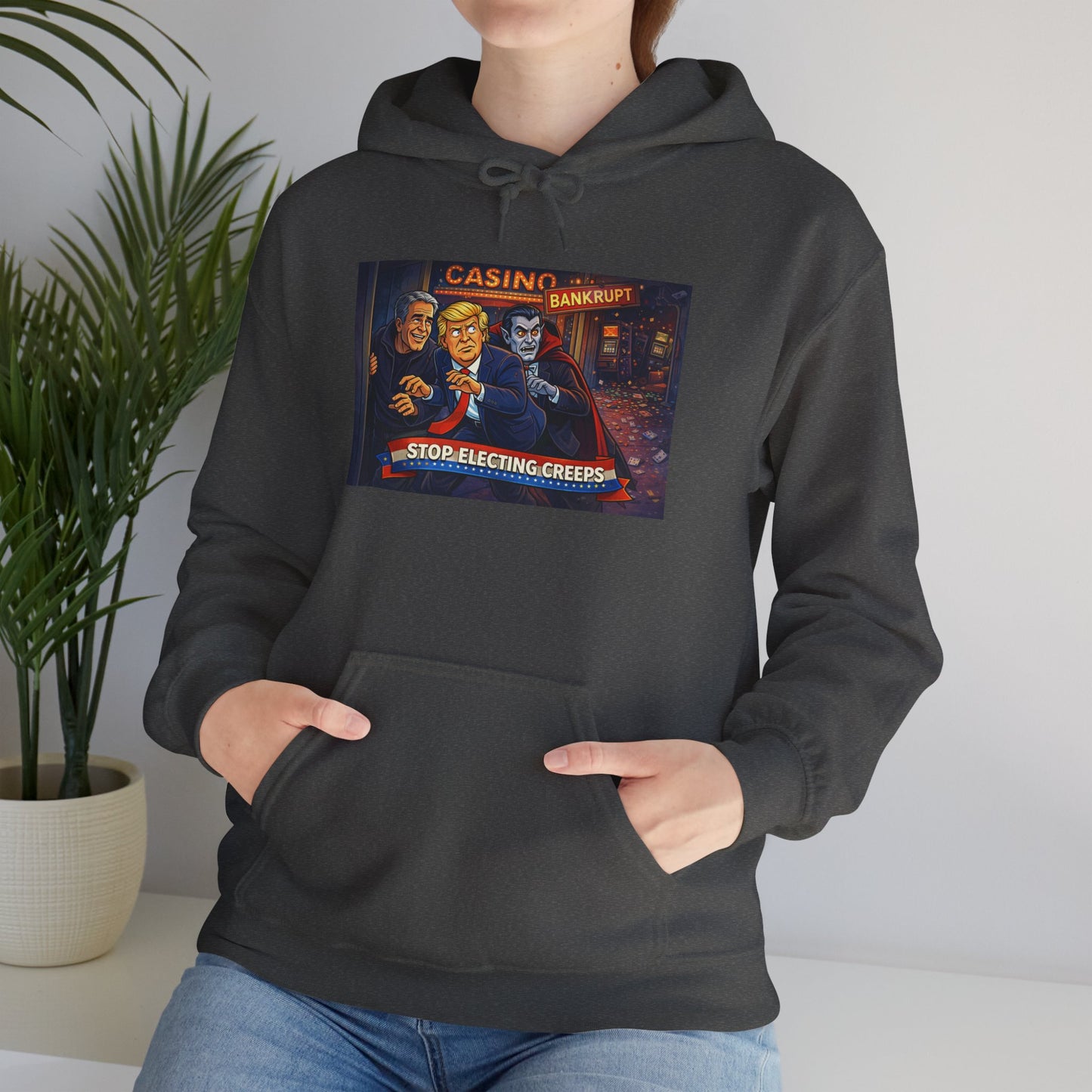 Casino Night Hoodie — Vintage Gambling Scene Sweatshirt