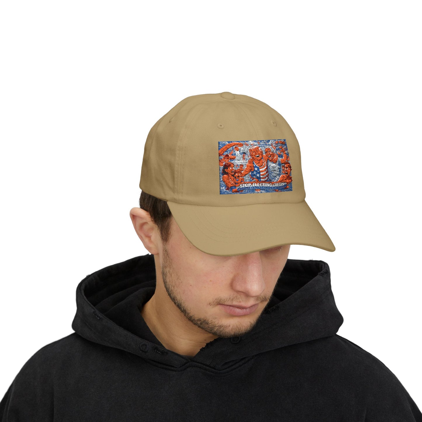 Dad Cap — Vintage Orange Lobsters Patch Hat