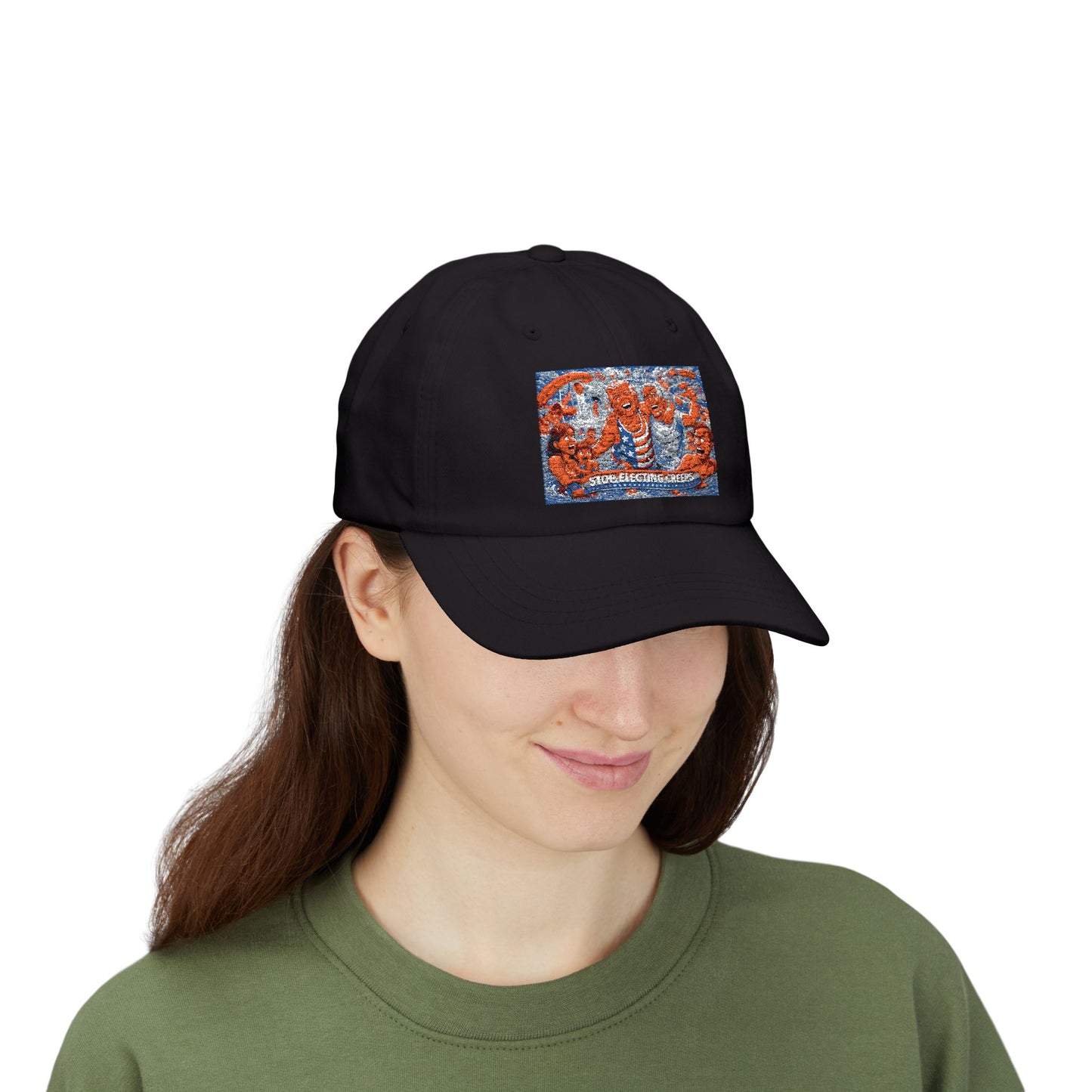 Dad Cap — Vintage Orange Lobsters Patch Hat
