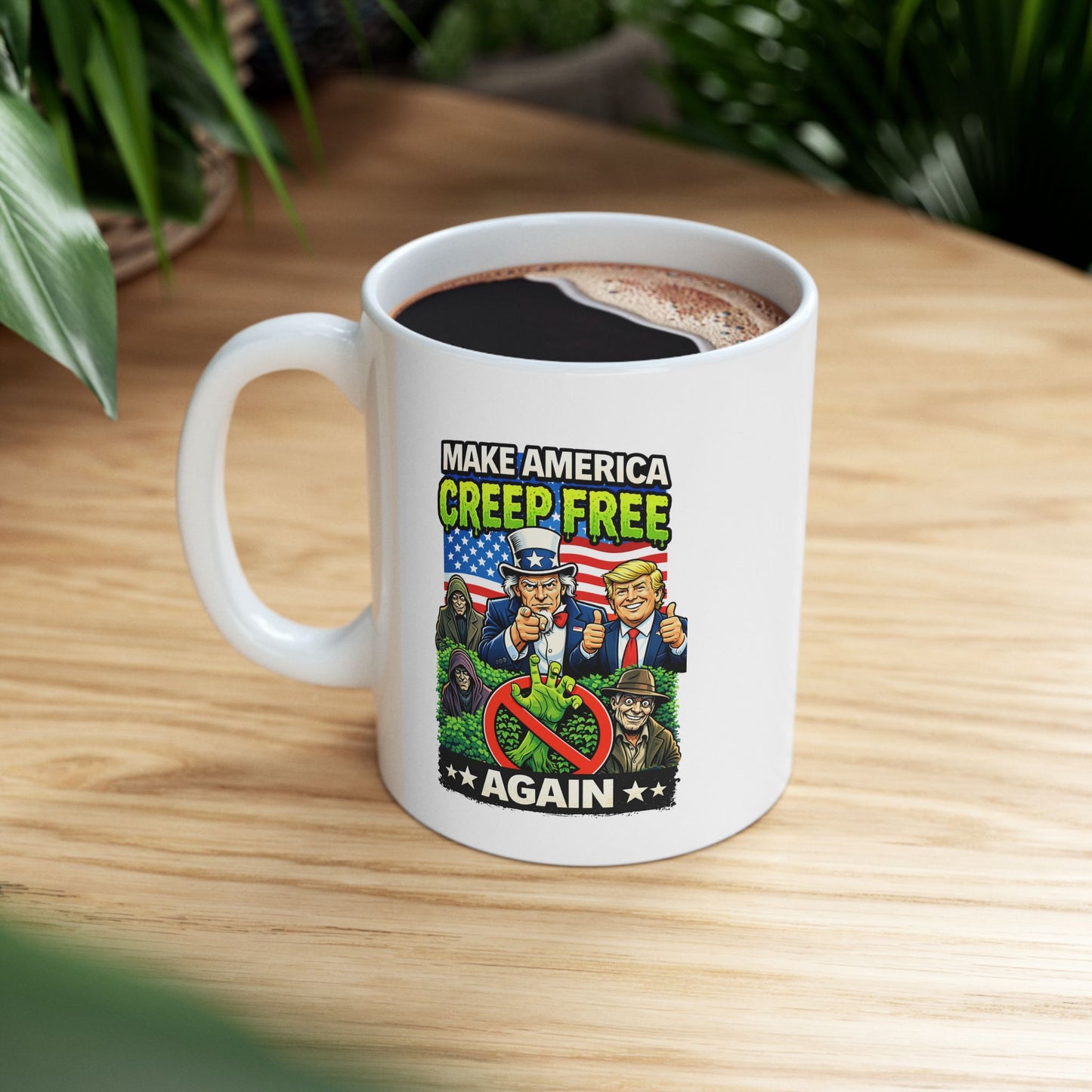 Ceramic Mug — "World's Best Grandpa" Patriotic Grandpa Coffee Mug (11oz, 15oz)