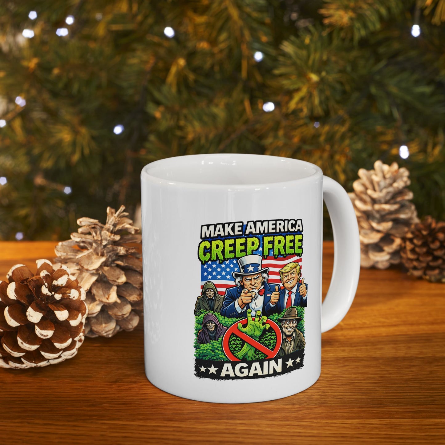 Ceramic Mug — "World's Best Grandpa" Patriotic Grandpa Coffee Mug (11oz, 15oz)