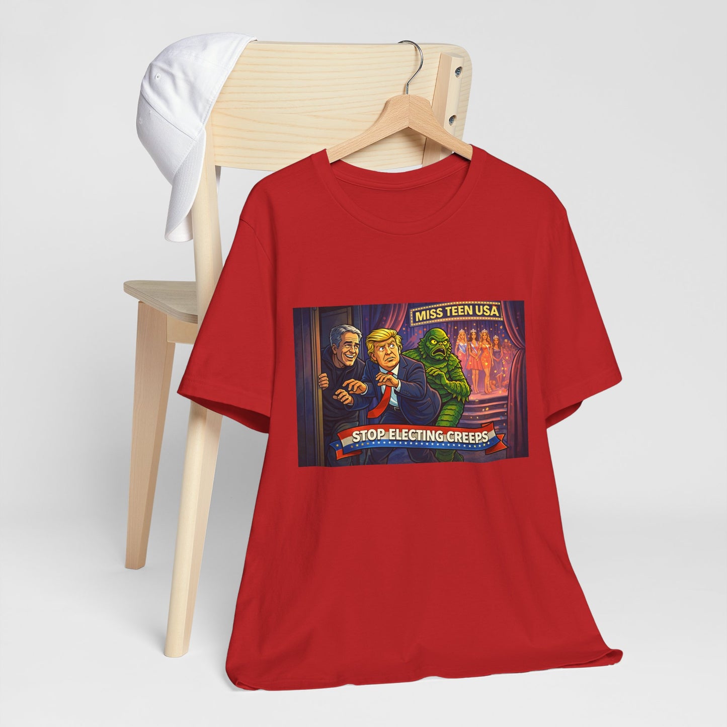 Stop Electing Creeps Tee — Political Satire Graphic Shirt