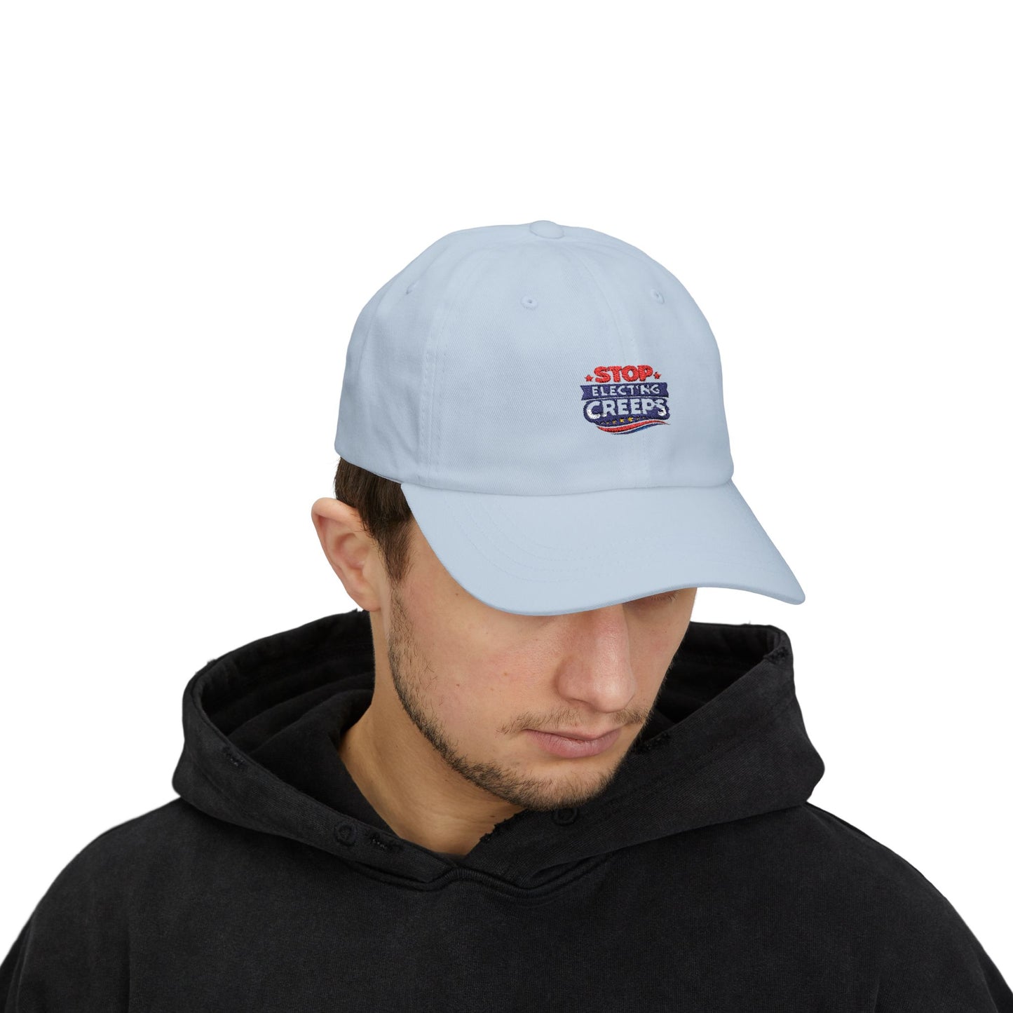 Dad Cap — "Stop Electing Creeps" Embroidered Political Baseball Hat