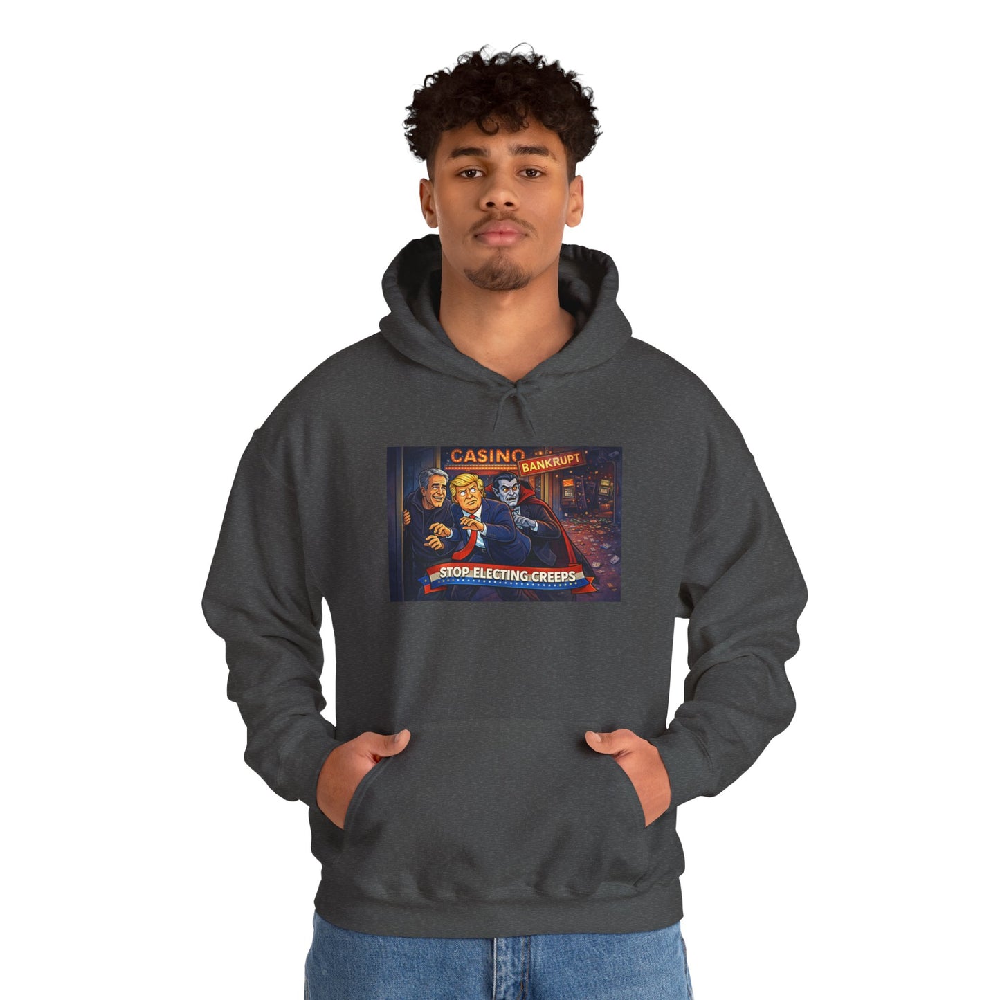 Casino Night Hoodie — Vintage Gambling Scene Sweatshirt
