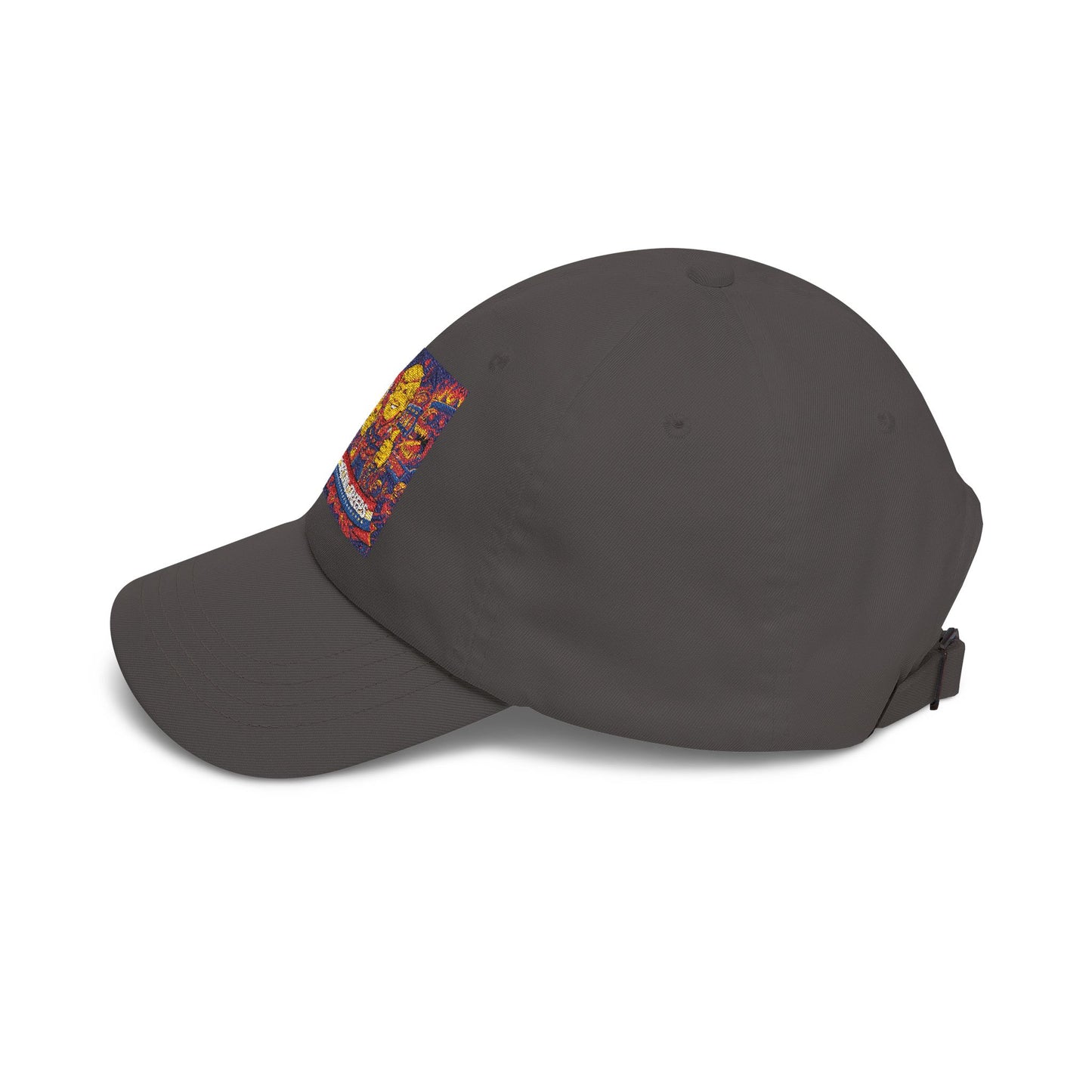 Dad Cap — Colorful Mosaic Cartoon Patch "Doing A Racing Green"