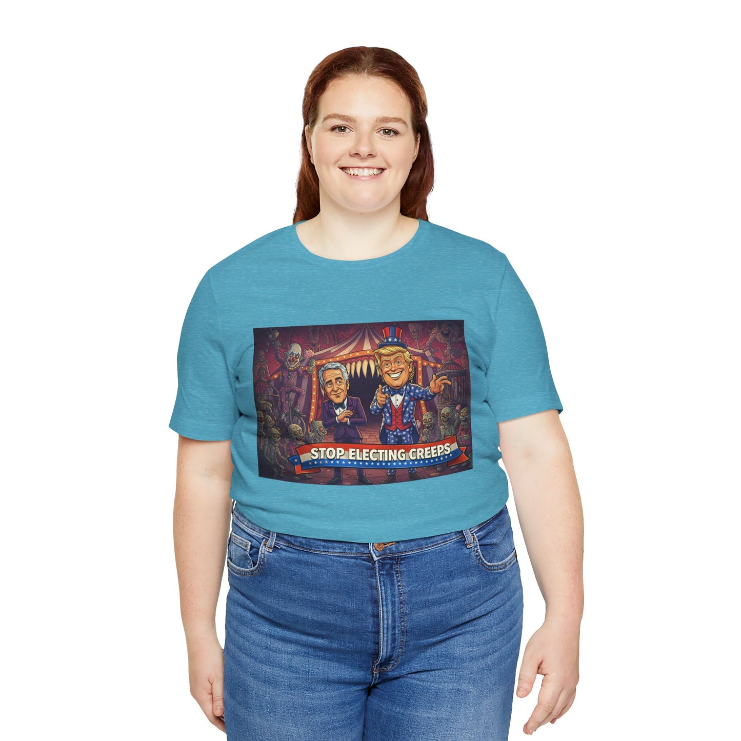 Stop Electing Creeps T‑Shirt — Political Satire Tee