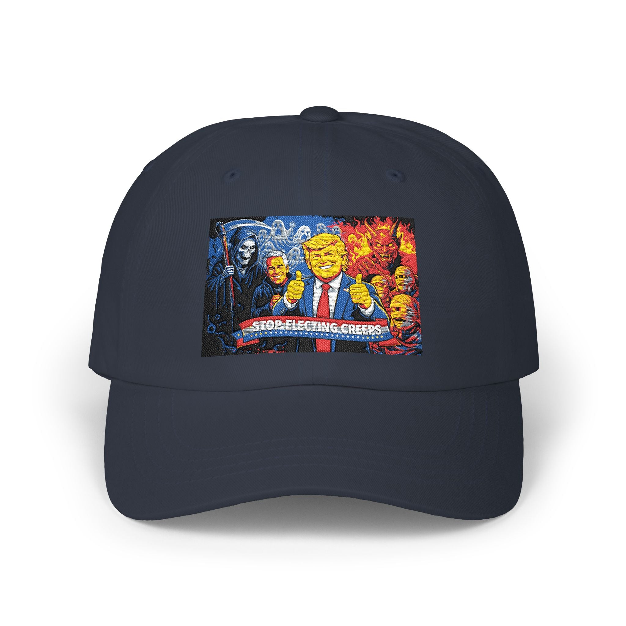 Dad Cap - Cartoon Political Character Patch "Some Are Born Great"