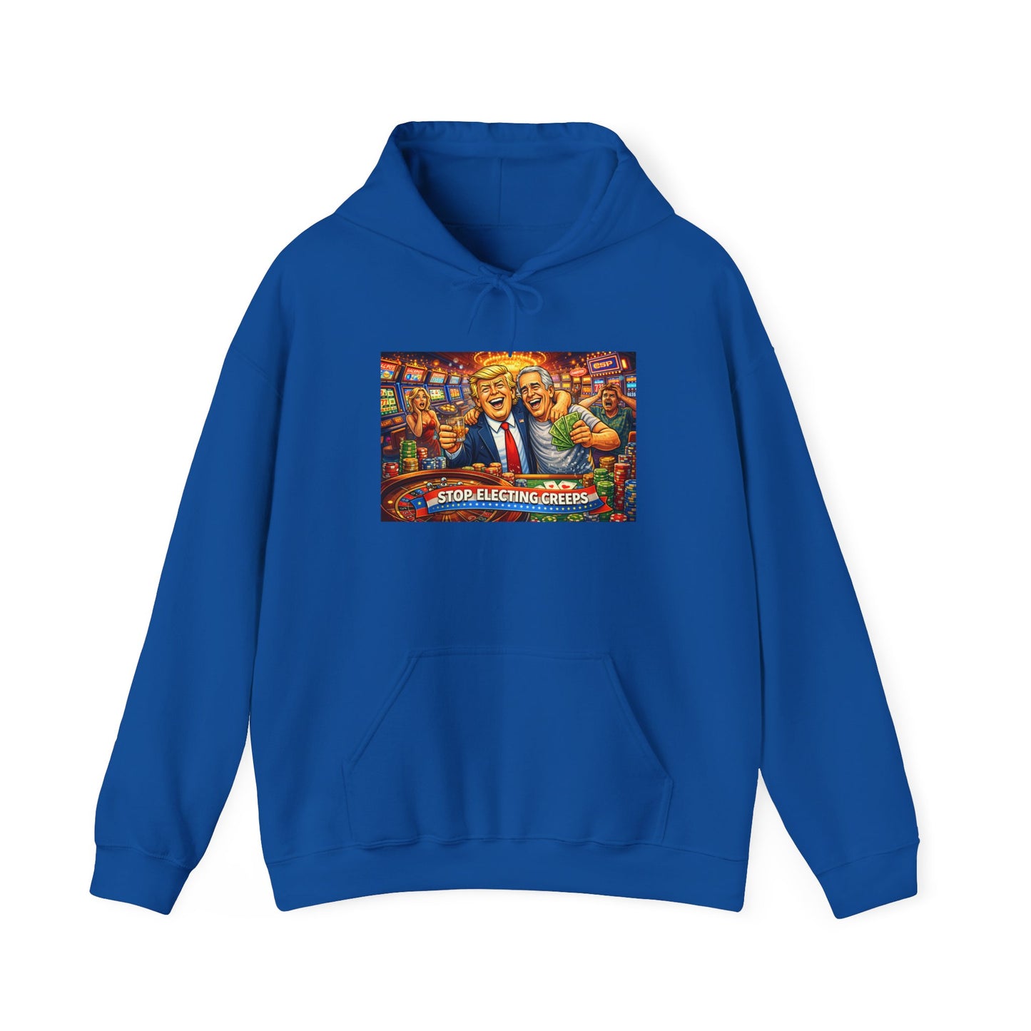 Political Parody Hoodie — 'Stop Blanching Beer' Colorful Satire Design