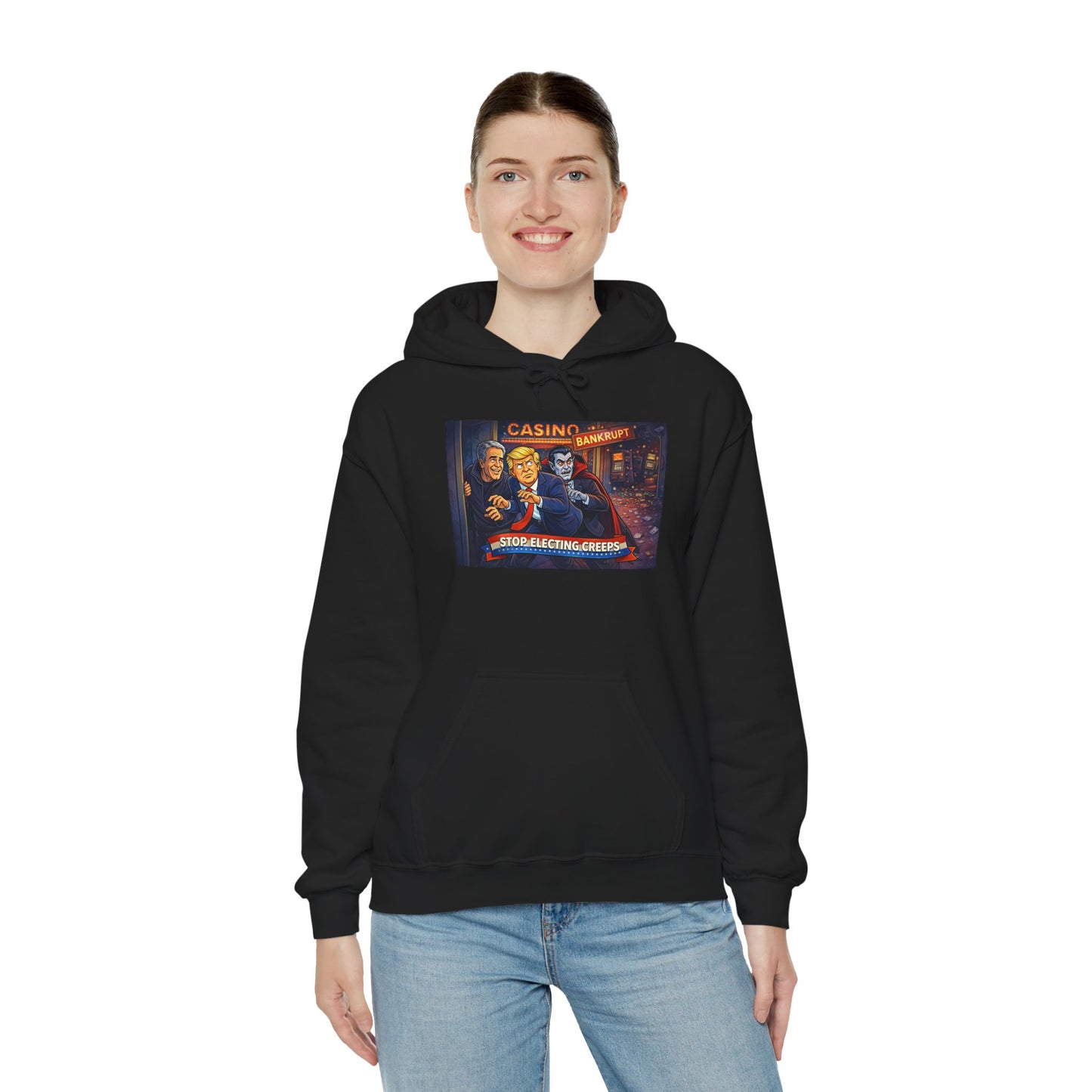 Casino Night Hoodie — Vintage Gambling Scene Sweatshirt