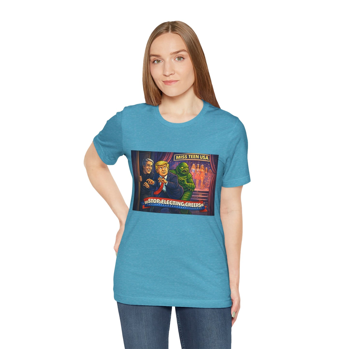 Stop Electing Creeps Tee — Political Satire Graphic Shirt