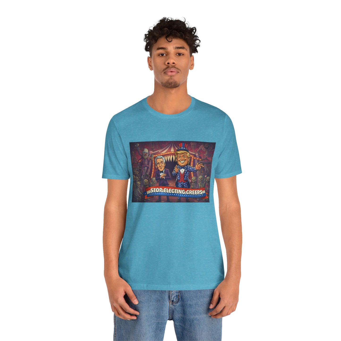 Stop Electing Creeps T‑Shirt — Political Satire Tee