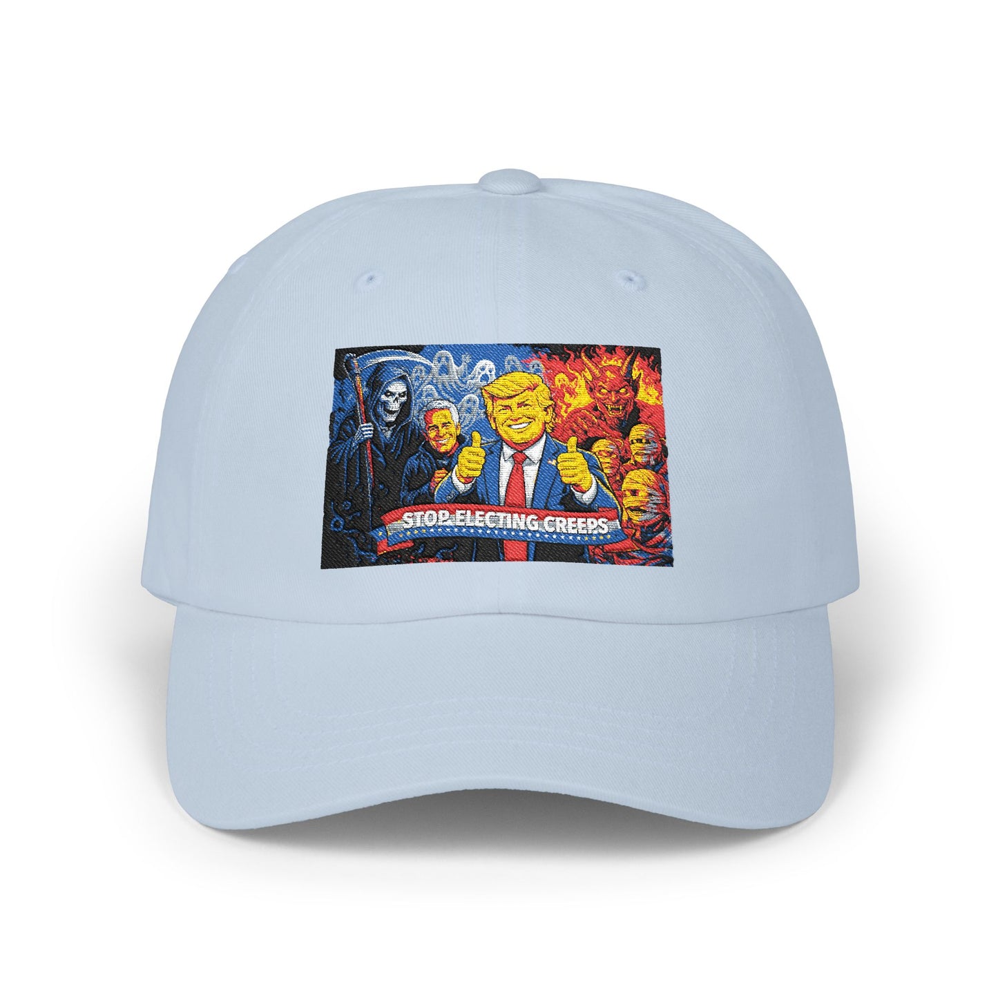 Dad Cap - Cartoon Political Character Patch "Some Are Born Great"