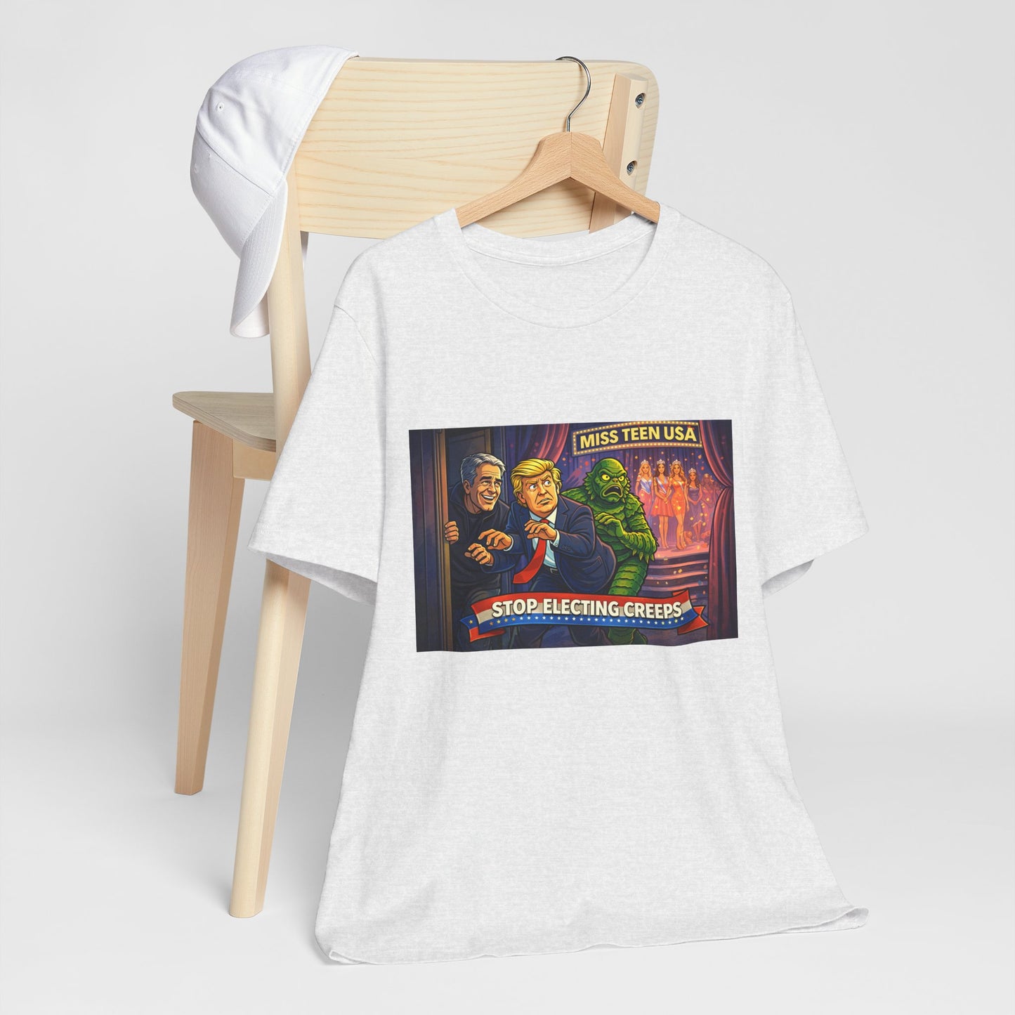 Stop Electing Creeps Tee — Political Satire Graphic Shirt