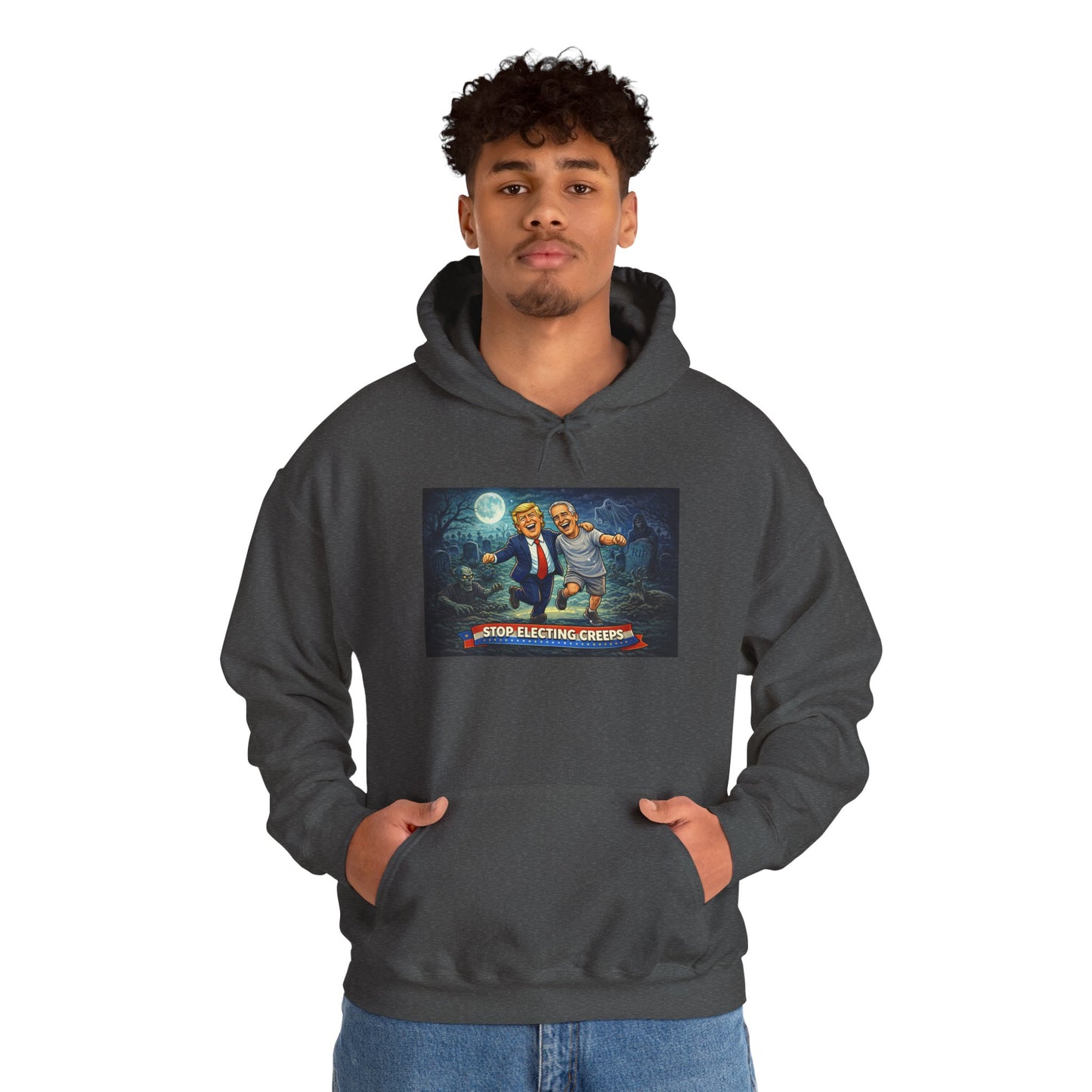 Political Comedy Hoodie — “Surrendering America” Satirical Graphic Sweatshirt