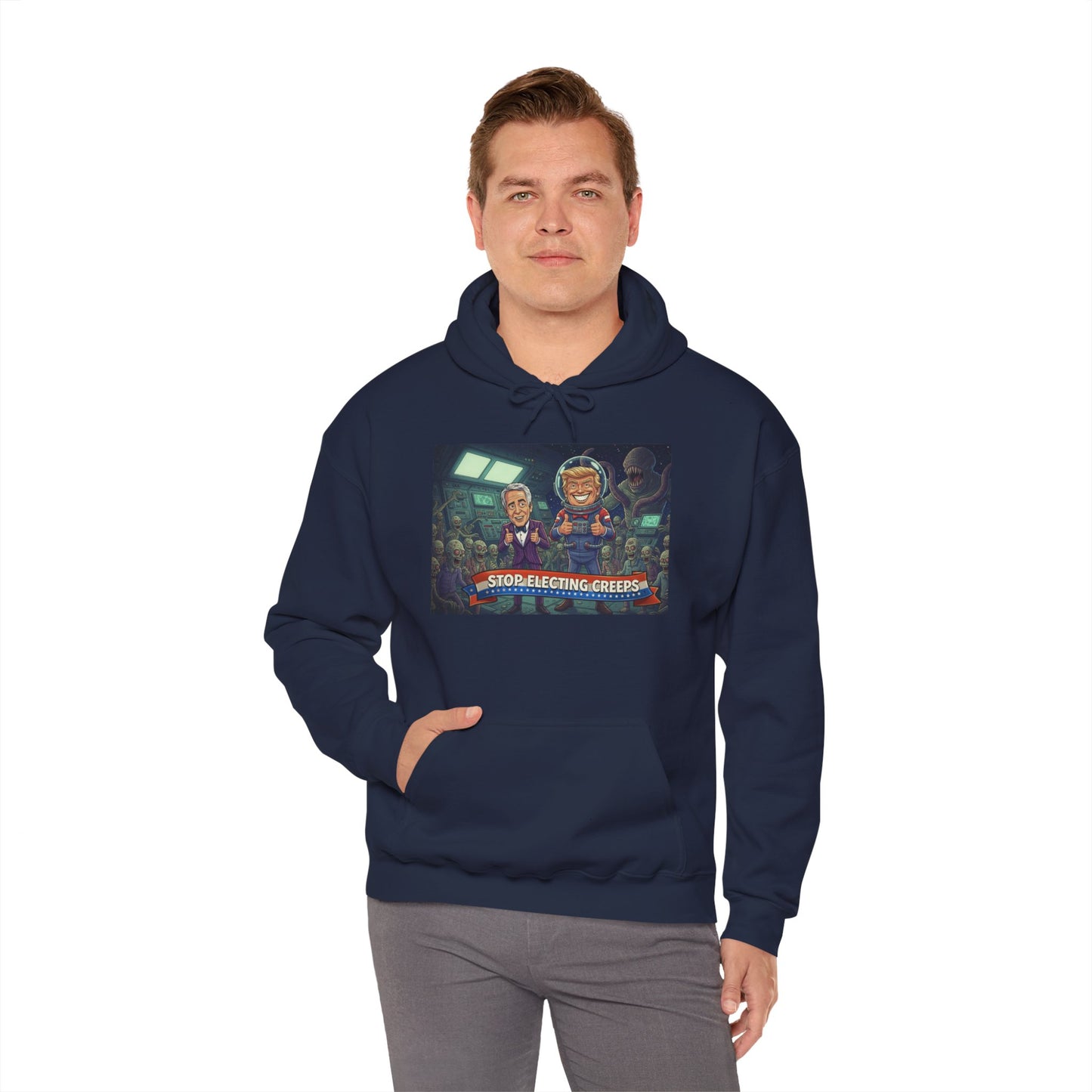 Gaming Crew Hoodie — 'Store-Selecting Griefers' Retro Arcade Design