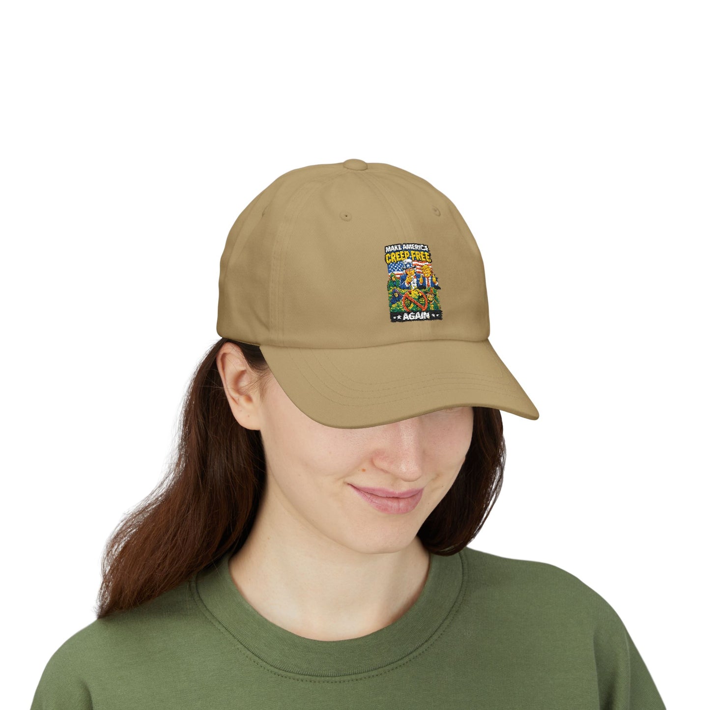 Dad Cap - ‘Crisis Free Again’ Retro Garden Patch Baseball Hat