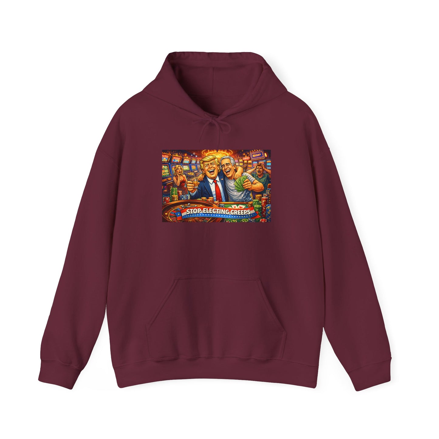 Political Parody Hoodie — 'Stop Blanching Beer' Colorful Satire Design
