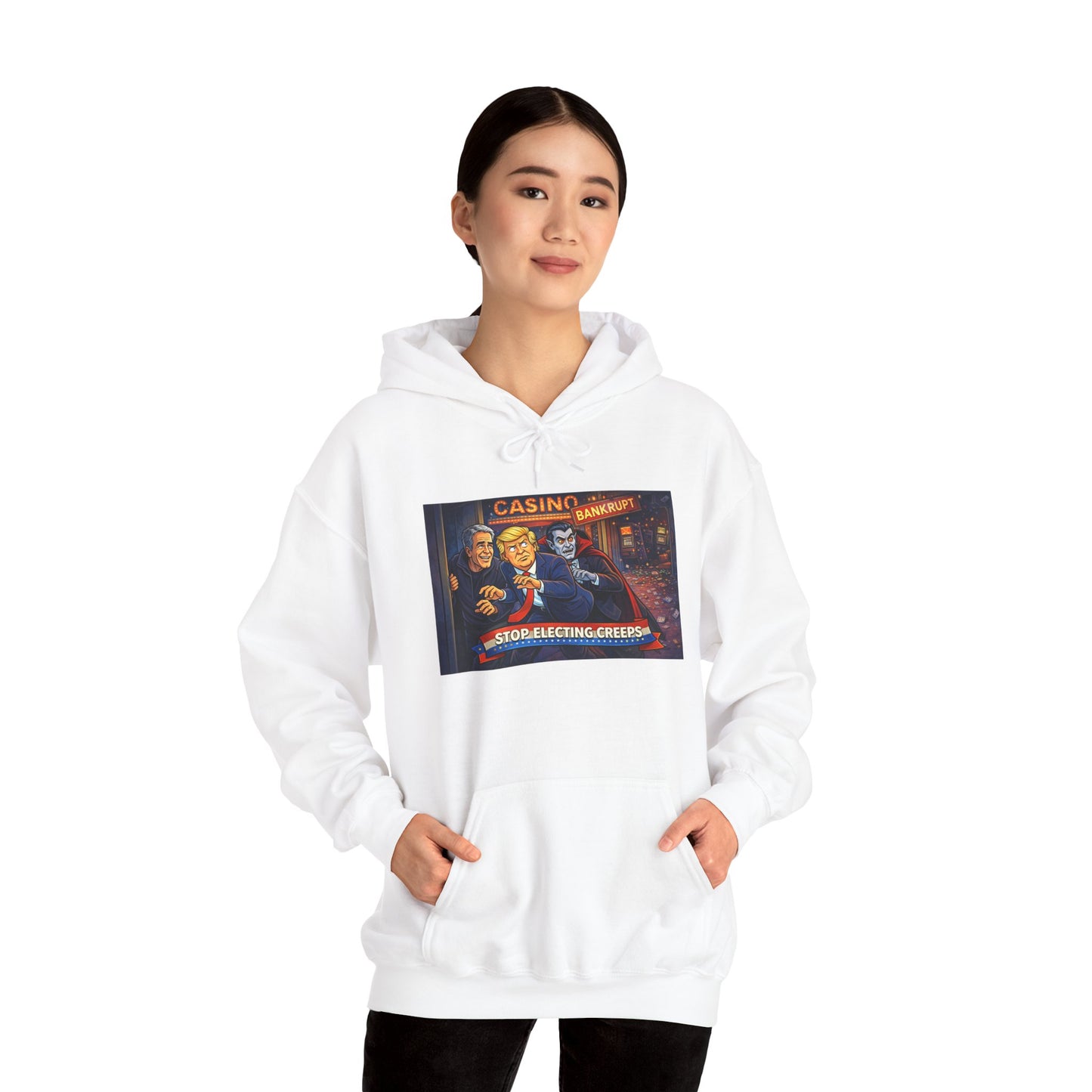 Casino Night Hoodie — Vintage Gambling Scene Sweatshirt