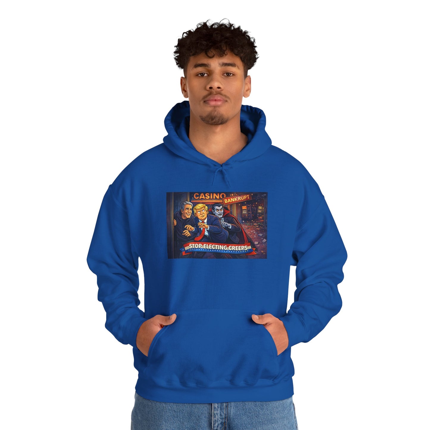 Casino Night Hoodie — Vintage Gambling Scene Sweatshirt