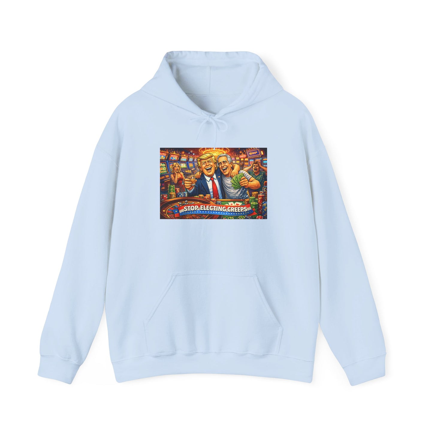 Political Parody Hoodie — 'Stop Blanching Beer' Colorful Satire Design