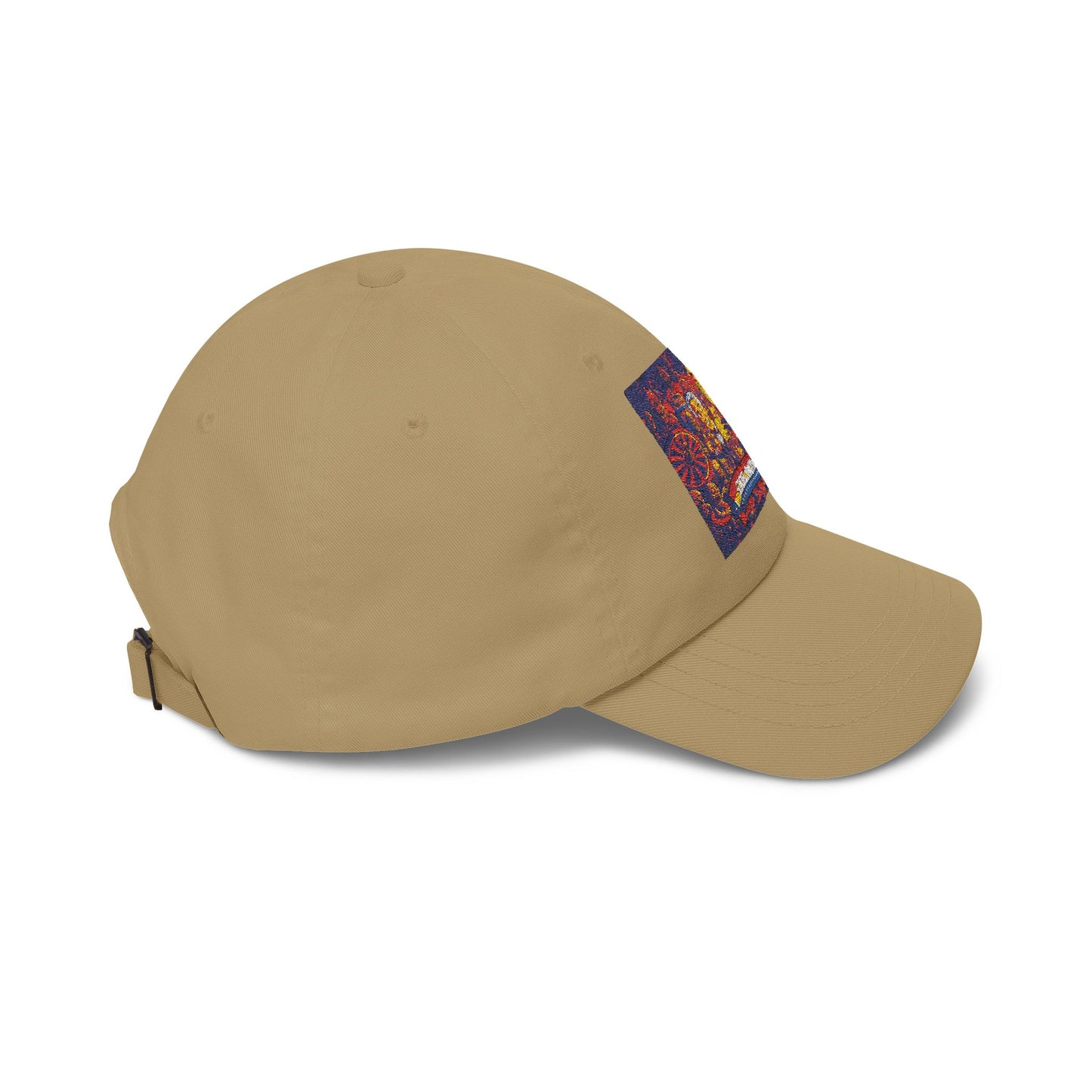 Dad Cap — Colorful Mosaic Cartoon Patch "Doing A Racing Green"