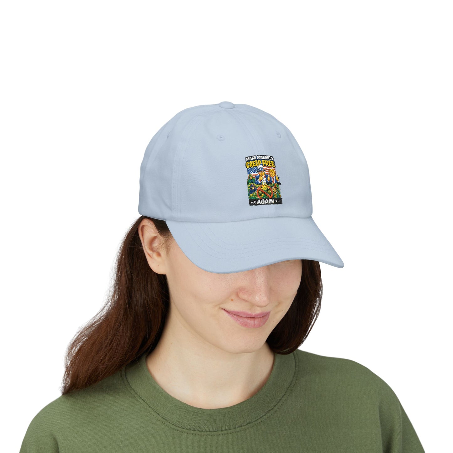 Dad Cap - ‘Crisis Free Again’ Retro Garden Patch Baseball Hat
