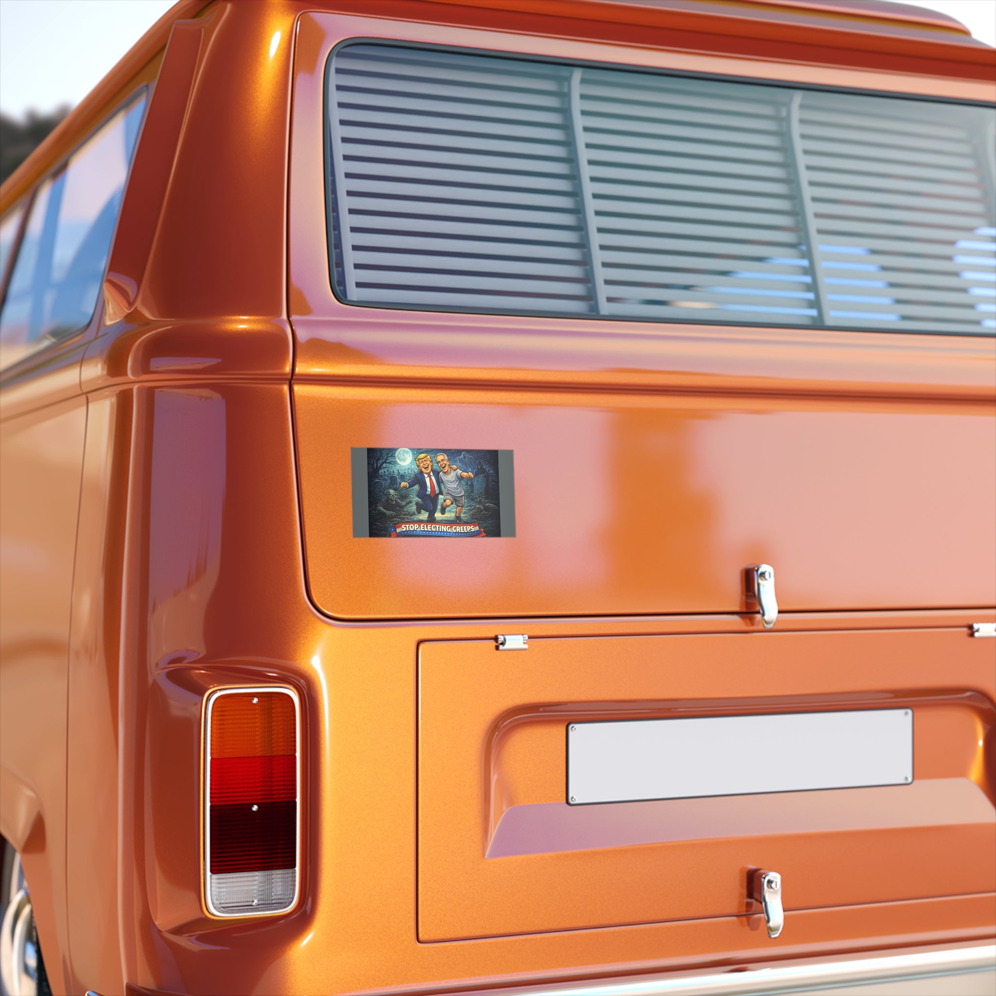 Bumper Sticker — "Stop Electing Creeps" Political Satire Car Decal