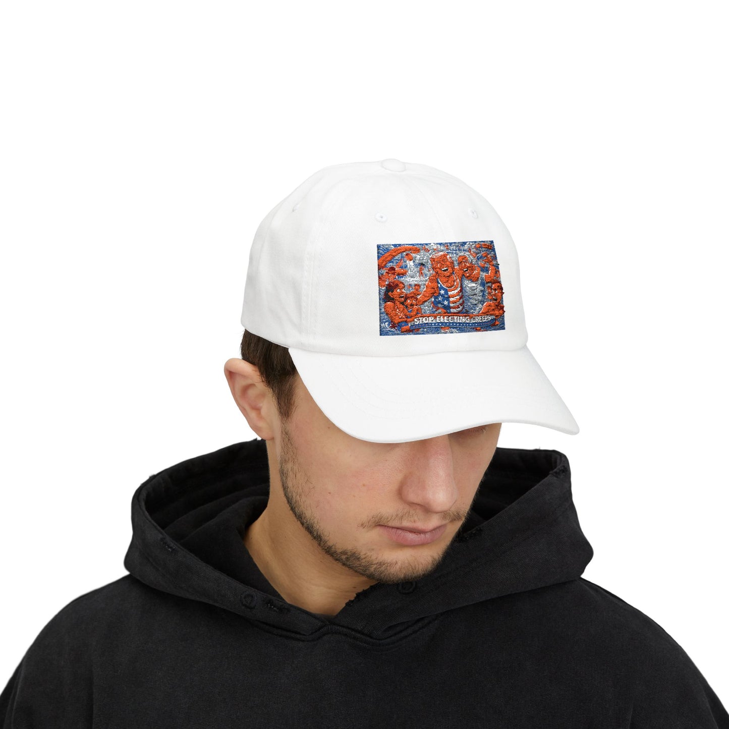Dad Cap — Vintage Orange Lobsters Patch Hat
