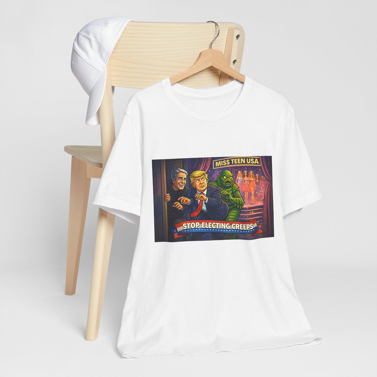 Stop Electing Creeps Tee — Political Satire Graphic Shirt