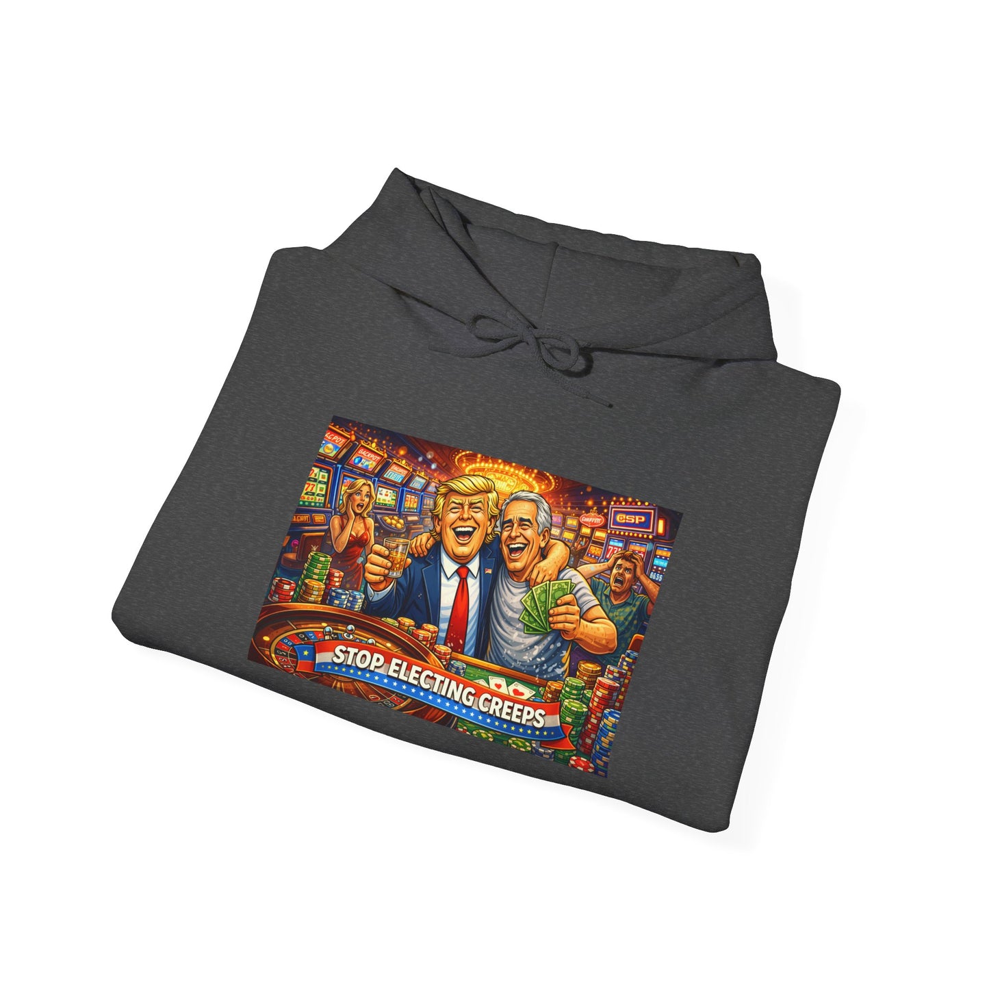 Political Parody Hoodie — 'Stop Blanching Beer' Colorful Satire Design