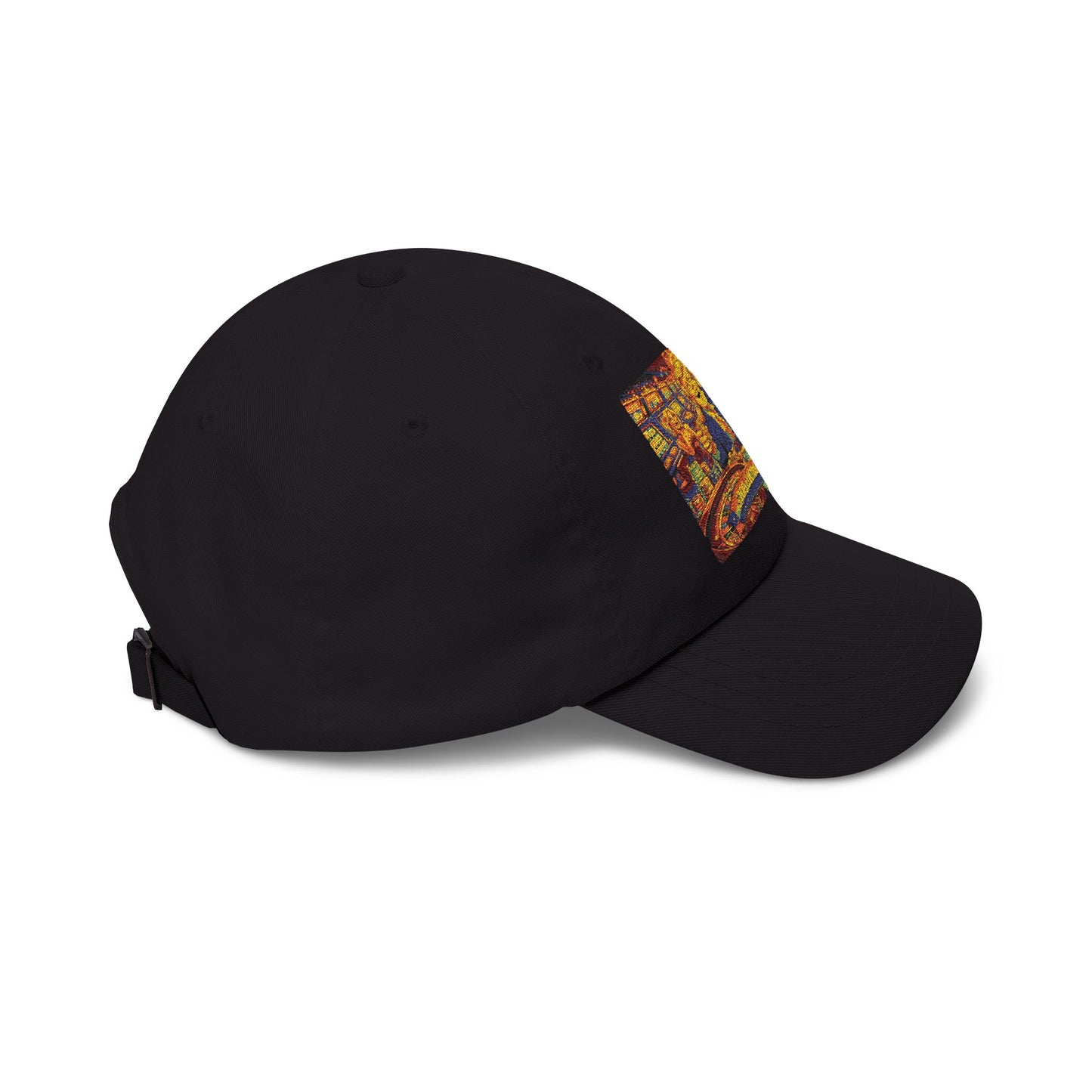 Dad Cap with Colorful Mountain Landscape Patch