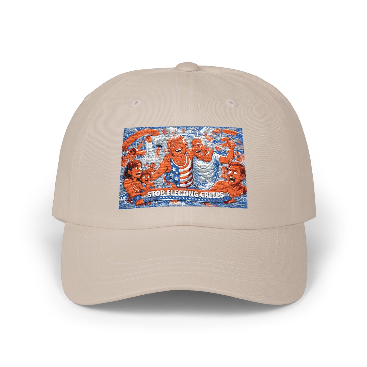 Dad Cap — Vintage Orange Lobsters Patch Hat