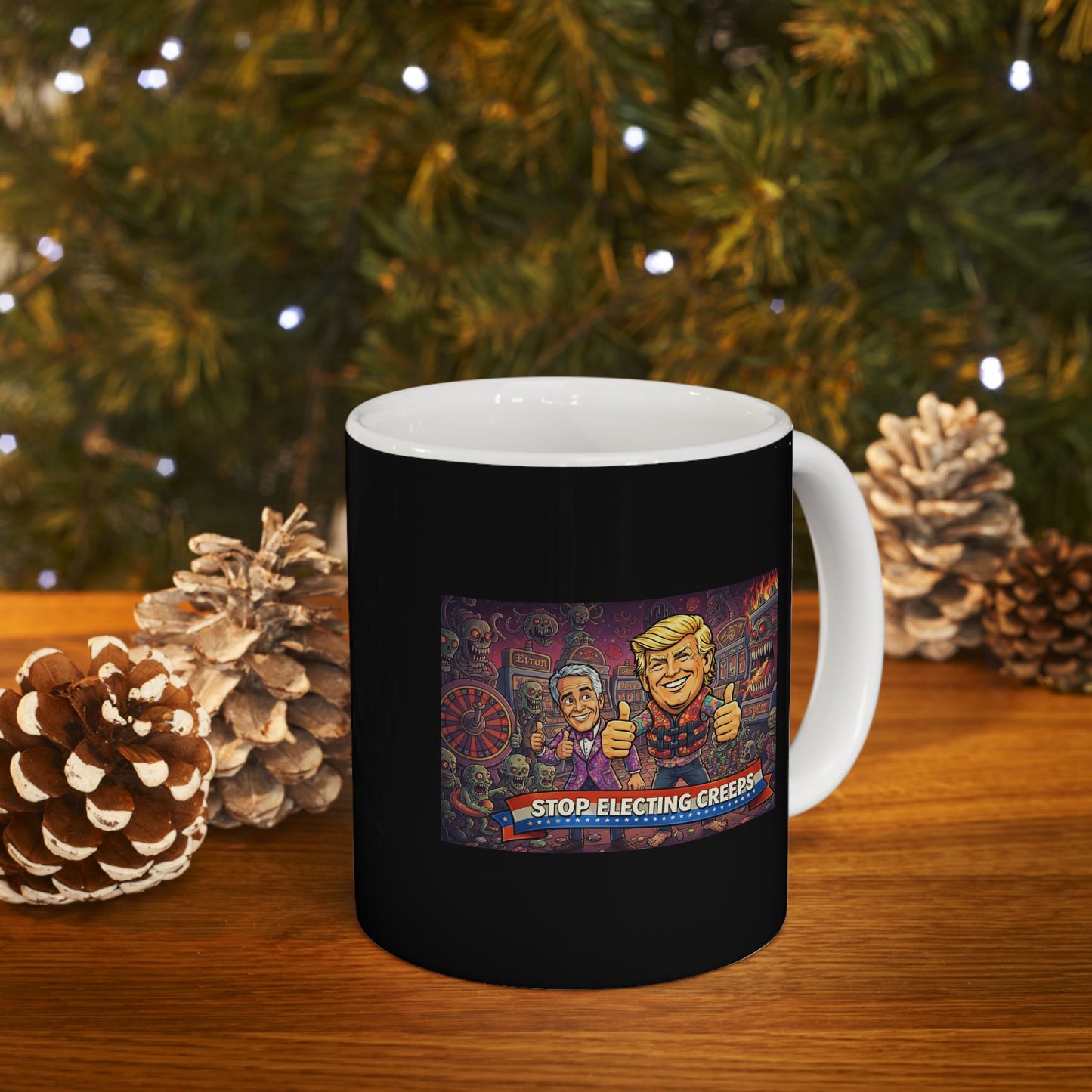 Fortune Carnival Ceramic Mug — Vintage Carnival Posters Coffee Cup (11oz/15oz)