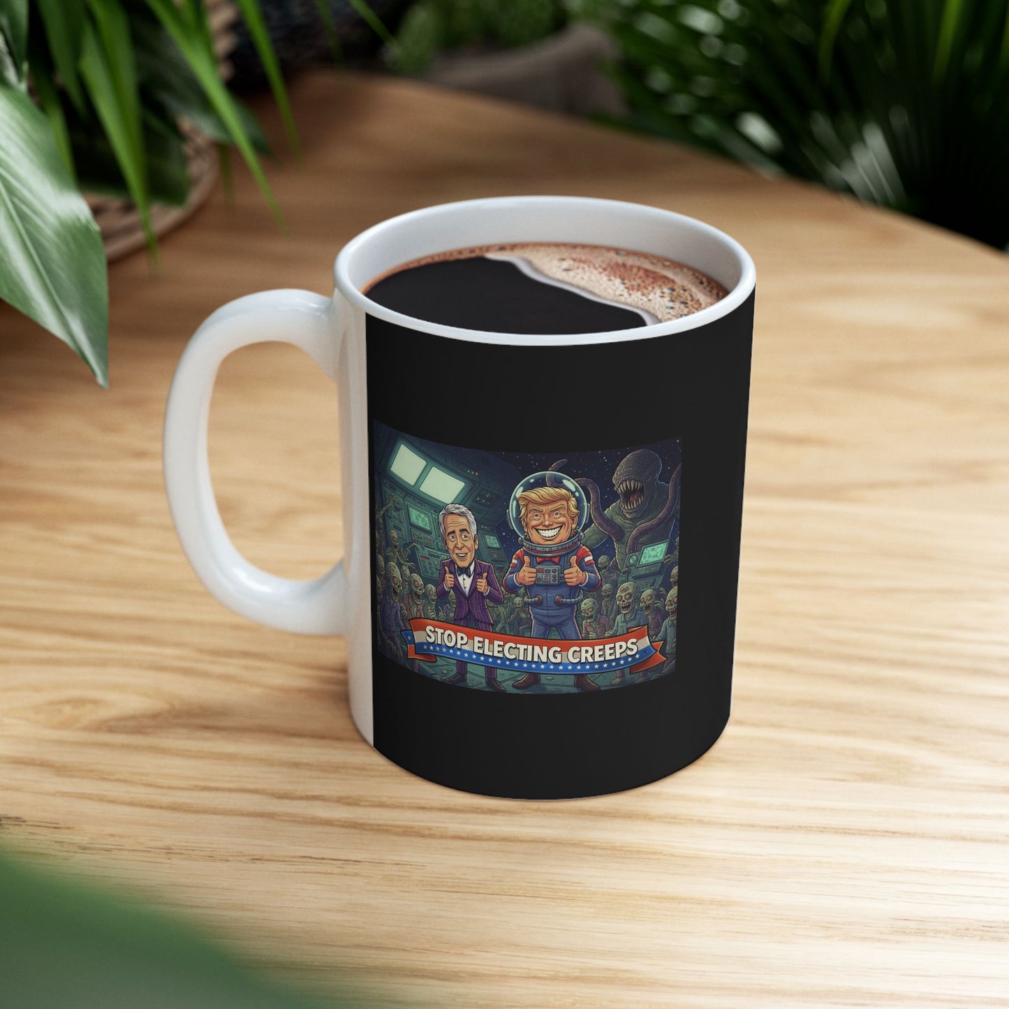 Coffee Mug - Retro Arcade Skeletons Gaming Scene (11oz/15oz)