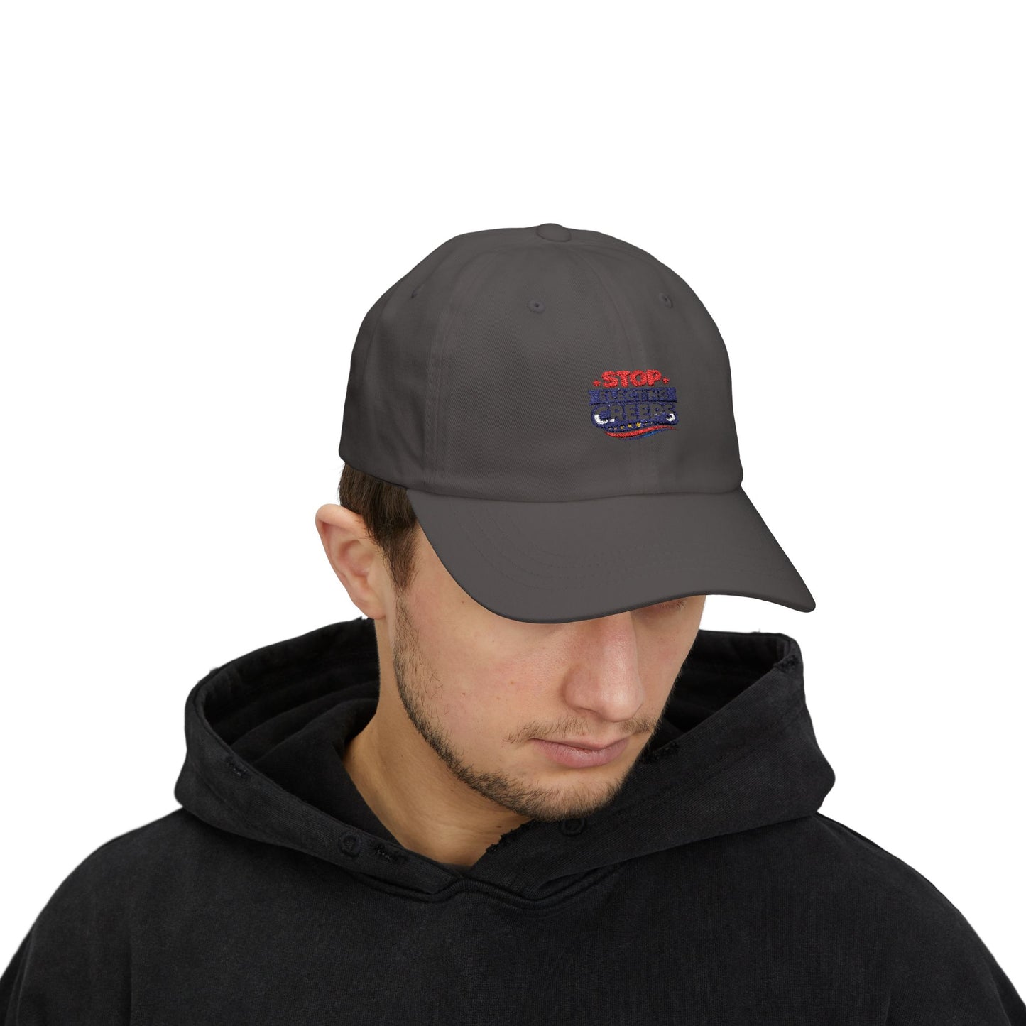 Dad Cap — "Stop Electing Creeps" Embroidered Political Baseball Hat