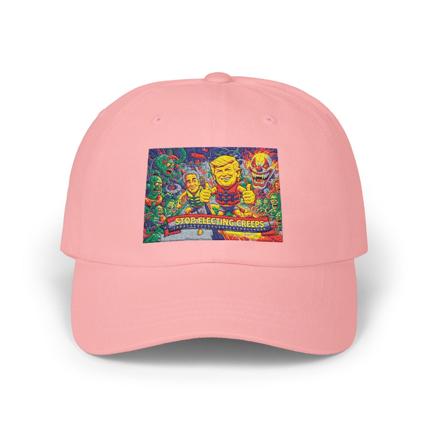 Dad Cap — Colorful Mosaic Smile Design