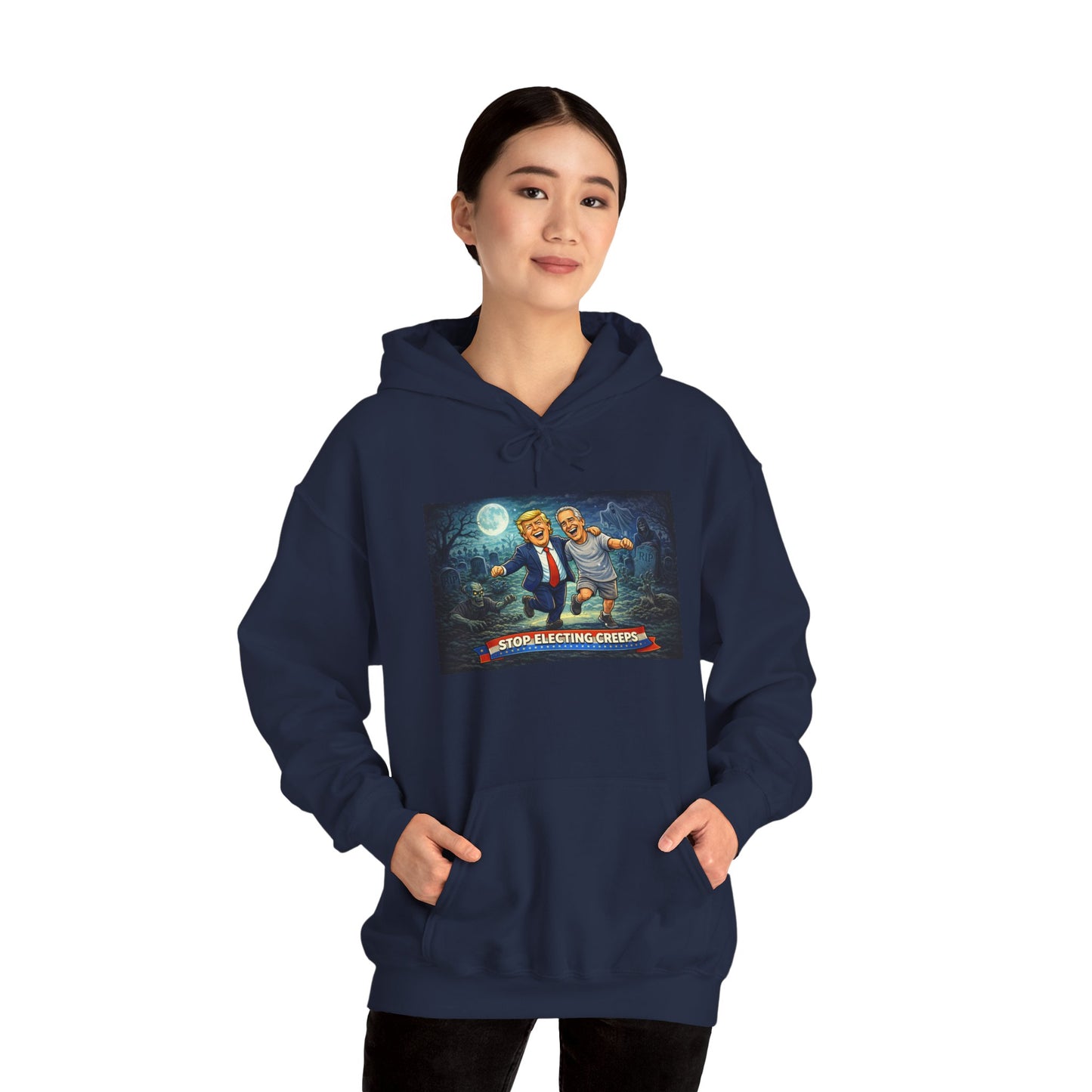 Political Comedy Hoodie — “Surrendering America” Satirical Graphic Sweatshirt