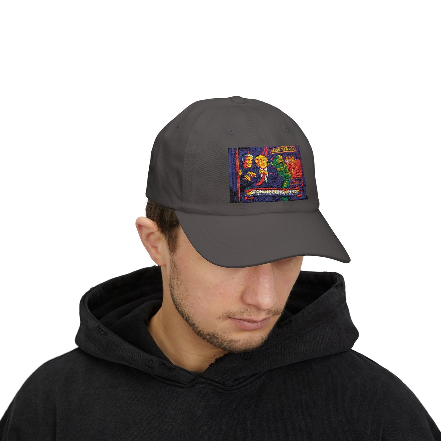 Dad Cap — Vintage Horror Movie Poster Patch 'Stop Watching Creeds'