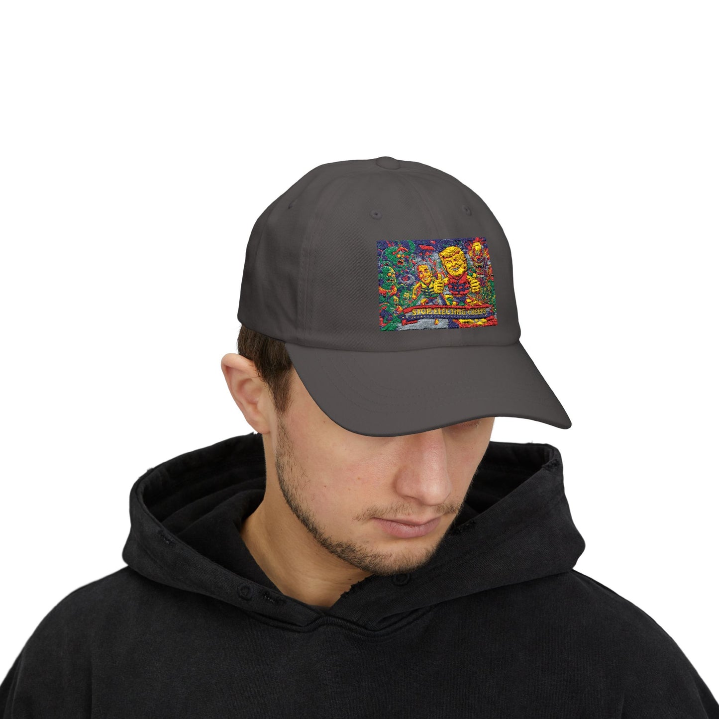 Dad Cap — Colorful Mosaic Smile Design