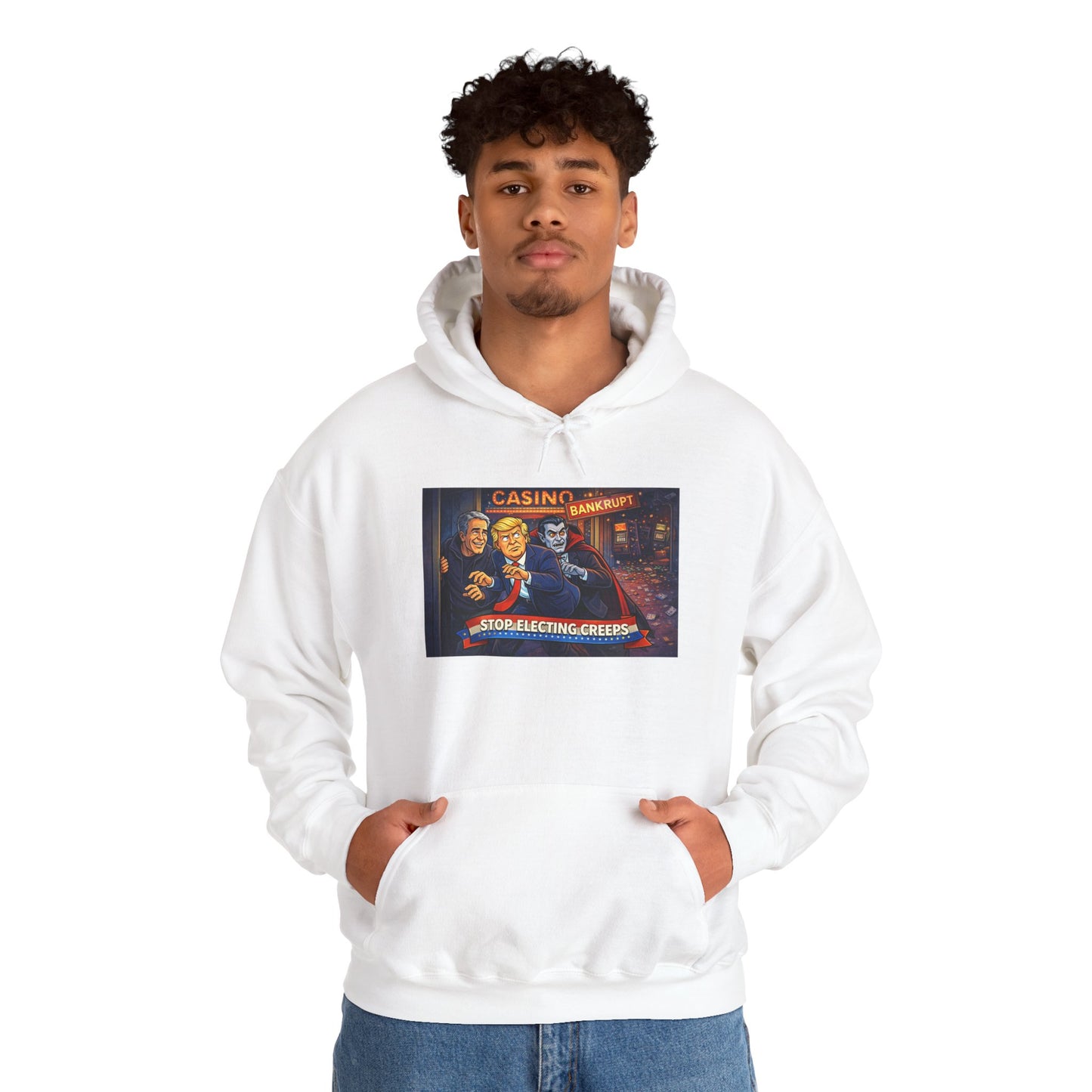 Casino Night Hoodie — Vintage Gambling Scene Sweatshirt
