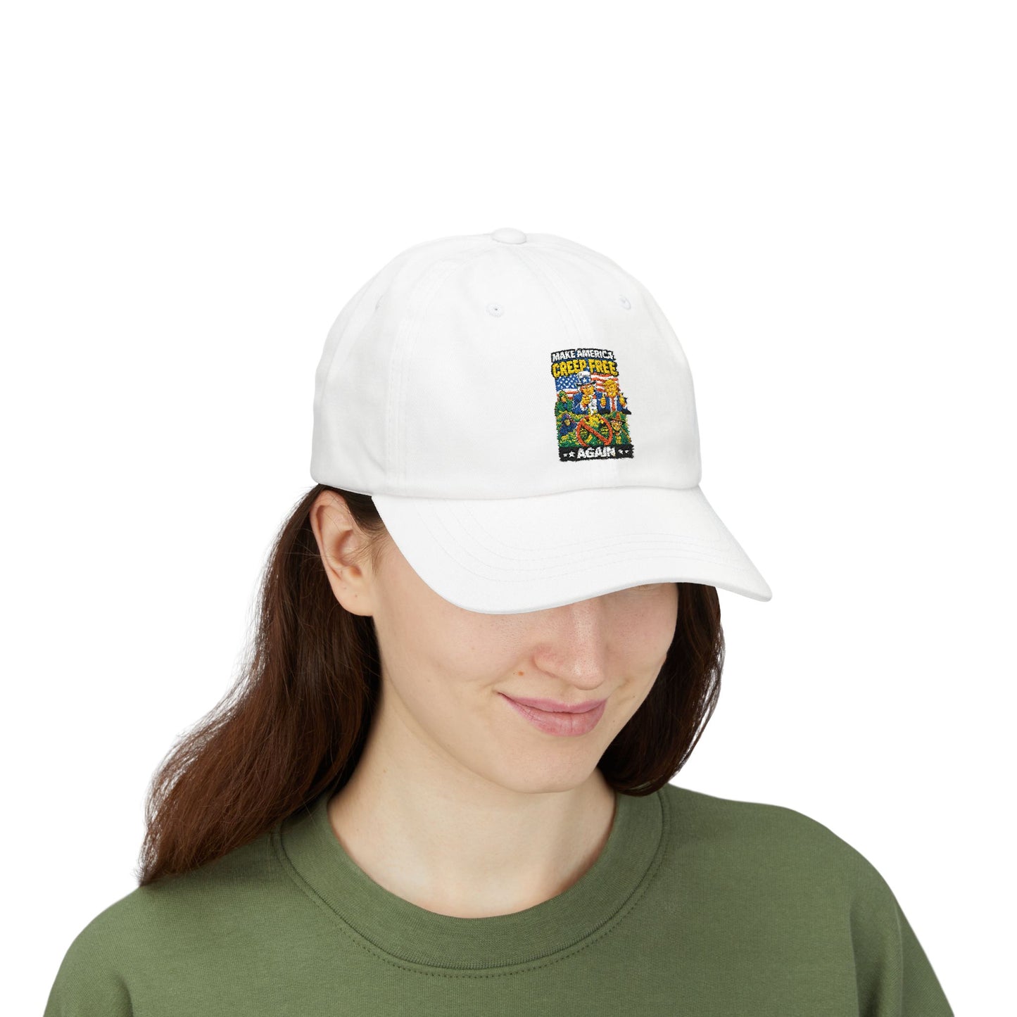 Dad Cap - ‘Crisis Free Again’ Retro Garden Patch Baseball Hat