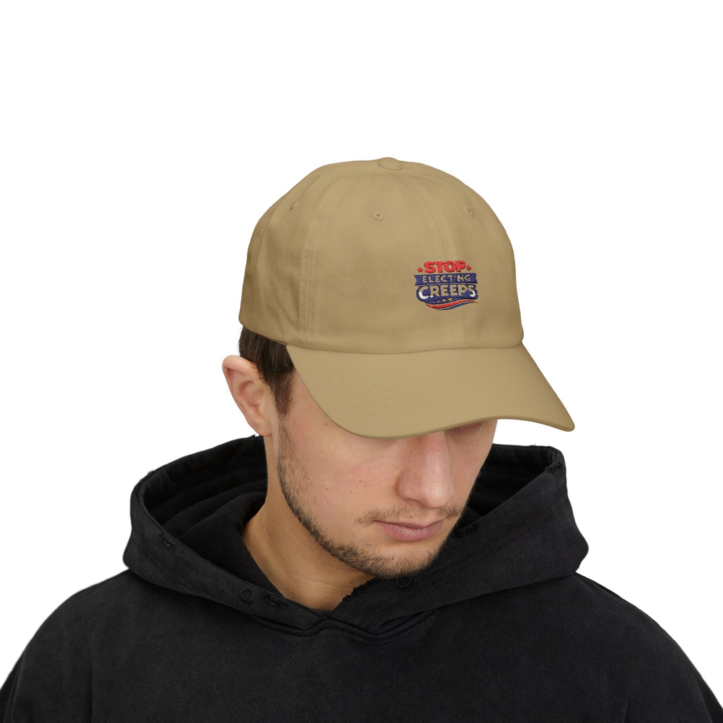 Dad Cap — "Stop Electing Creeps" Embroidered Political Baseball Hat