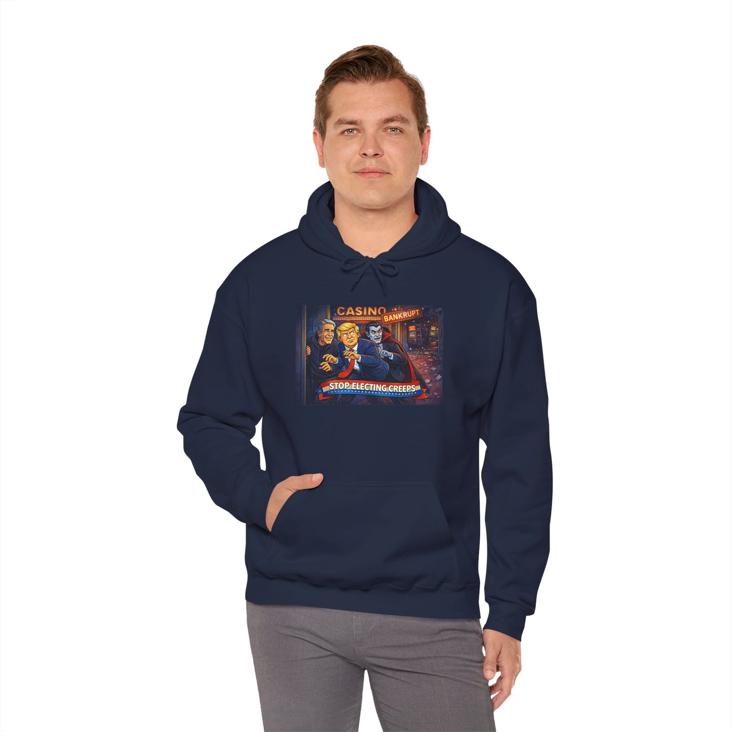 Casino Night Hoodie — Vintage Gambling Scene Sweatshirt