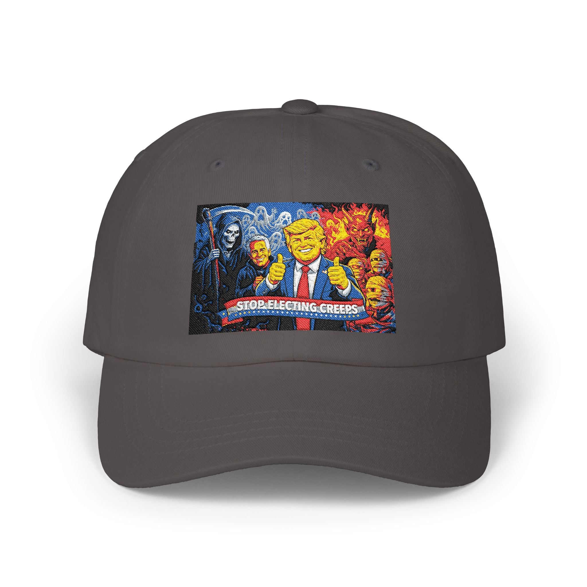 Dad Cap - Cartoon Political Character Patch "Some Are Born Great"