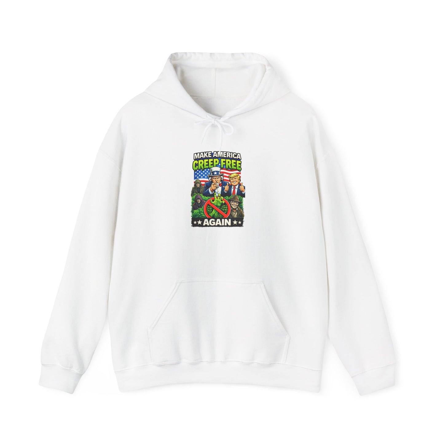 Hoodie — 'Creep-Free Again' Retro Horror Movie Poster Pullover