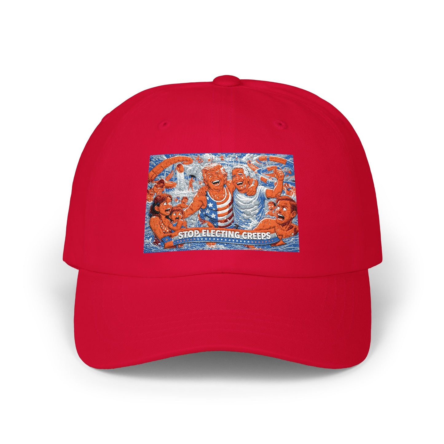 Dad Cap — Vintage Orange Lobsters Patch Hat