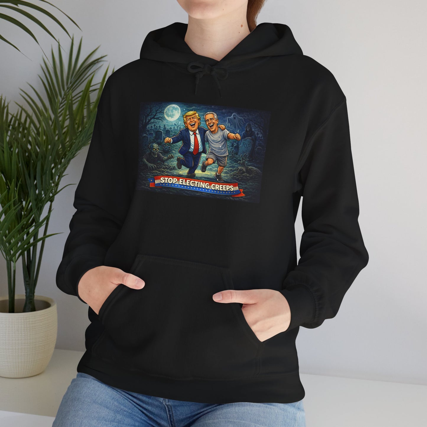 Political Comedy Hoodie — “Surrendering America” Satirical Graphic Sweatshirt